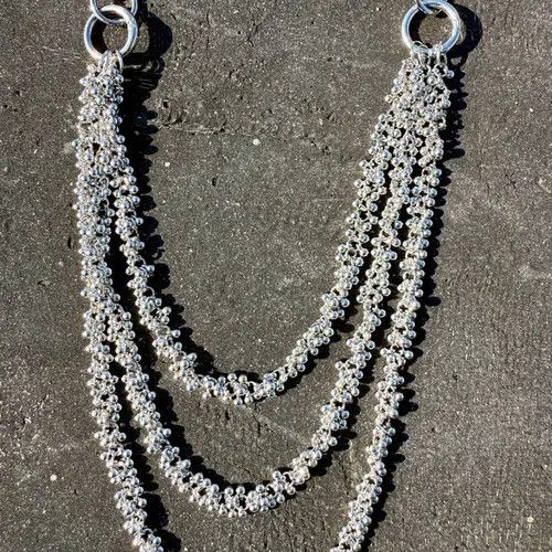 Jewelry Triple Layered Silver Wallet Chain Size ONE SIZE - 3 Thumbnail