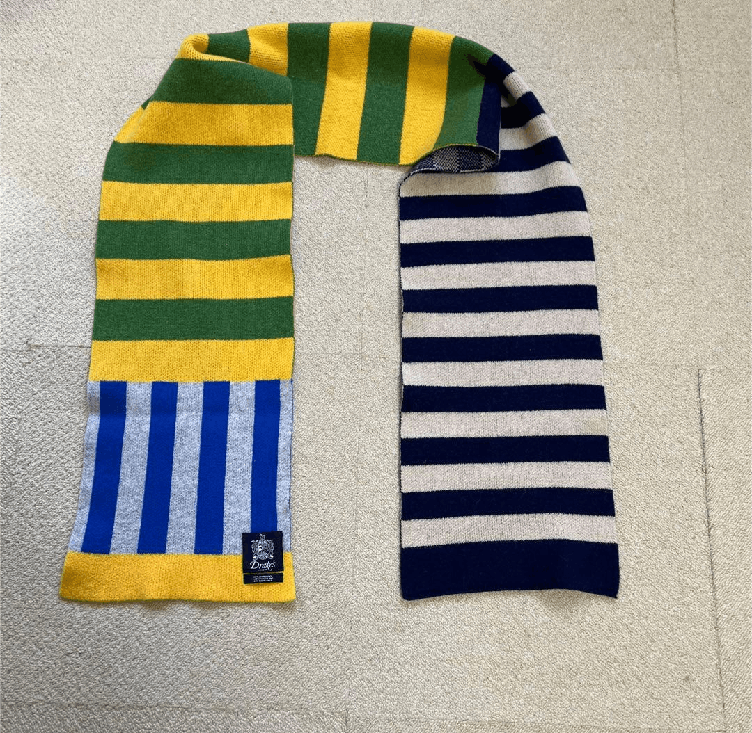 Drake's wool scarf