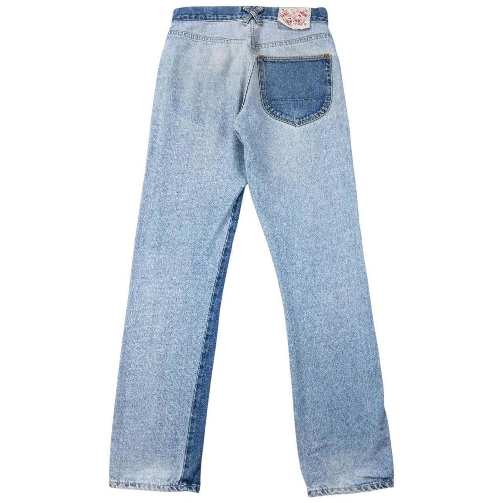 Evisu Vintage 2000s Evisu Contrast Patchwork Denim Jeans Size W28 Size US 28 / EU 44 - 1 Thumbnail