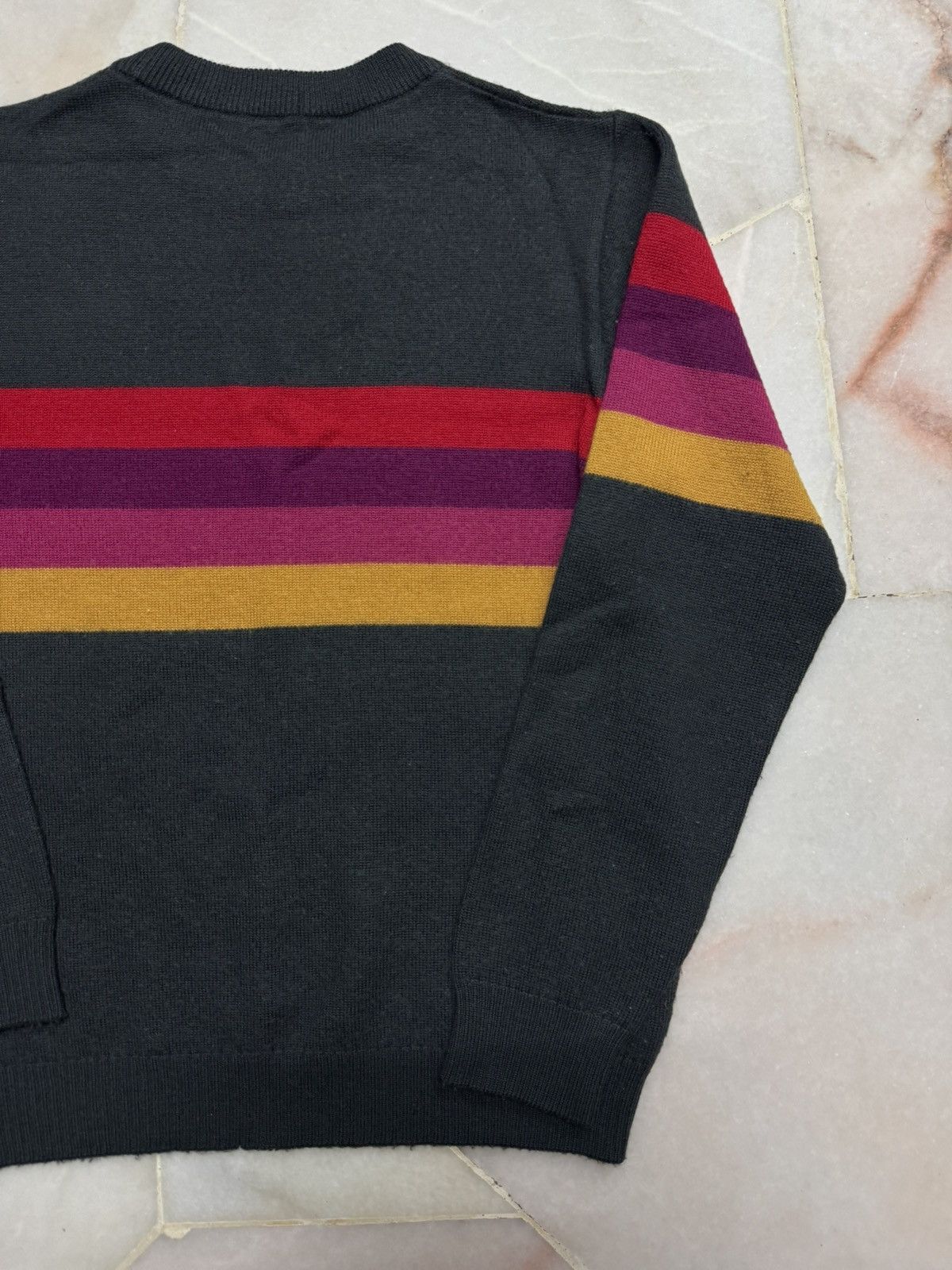 Yves Saint Laurent 💥VTG 90's YVES SAINT LAURENT ENFANTS MULTICOLOR SWEATSHIRT Size US XXS / EU 40 - 14 Thumbnail