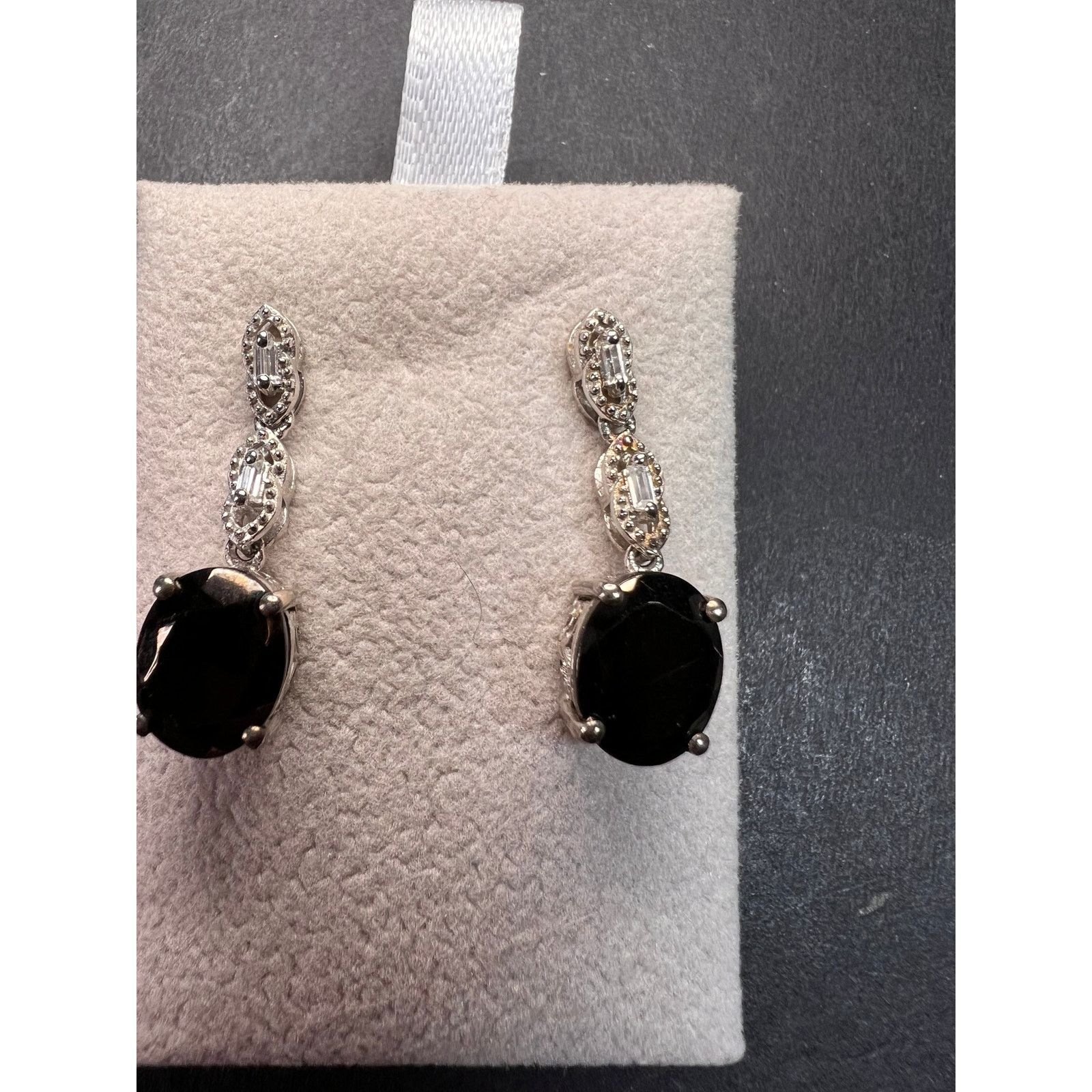 Other Elite Shungite gemstone sterling silver earrings Size ONE SIZE - 11 Thumbnail