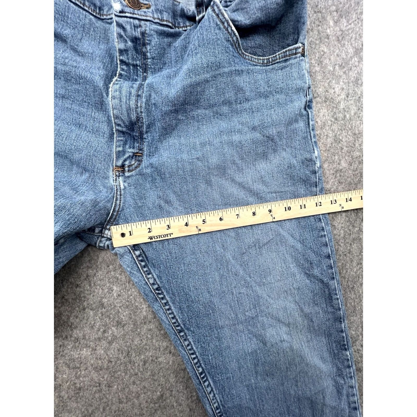 Wrangler Wrangler Jeans Men's Blue Denim 5-Pocket Regular Straight Size 40x32 Light Wash Denim Jeans Size US 40 / EU 56 - 3 Thumbnail