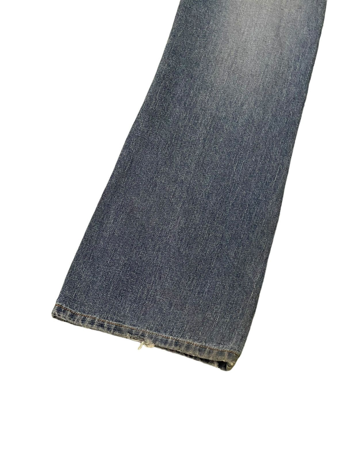 Japanese Brand Flare Jeans G&J Distress Low Rise Boot Cut 8🟦6 Size US 29 - 15 Thumbnail