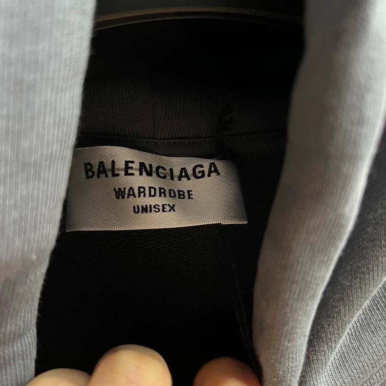 Balenciaga Balenciaga Gray Logo Print Hoodie Sweatshirt-2506 Size US XS / EU 42 / 0 - 6 Thumbnail