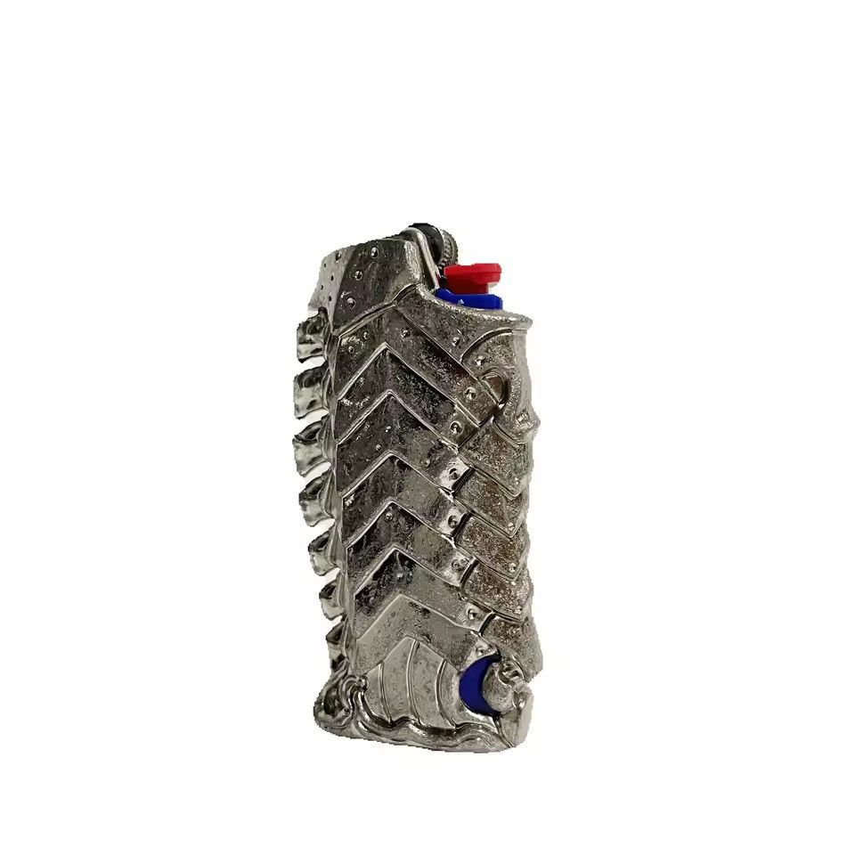 Other Skull Gothic Metal Silver Color Holder Case Lighter Size ONE SIZE - 2 Thumbnail