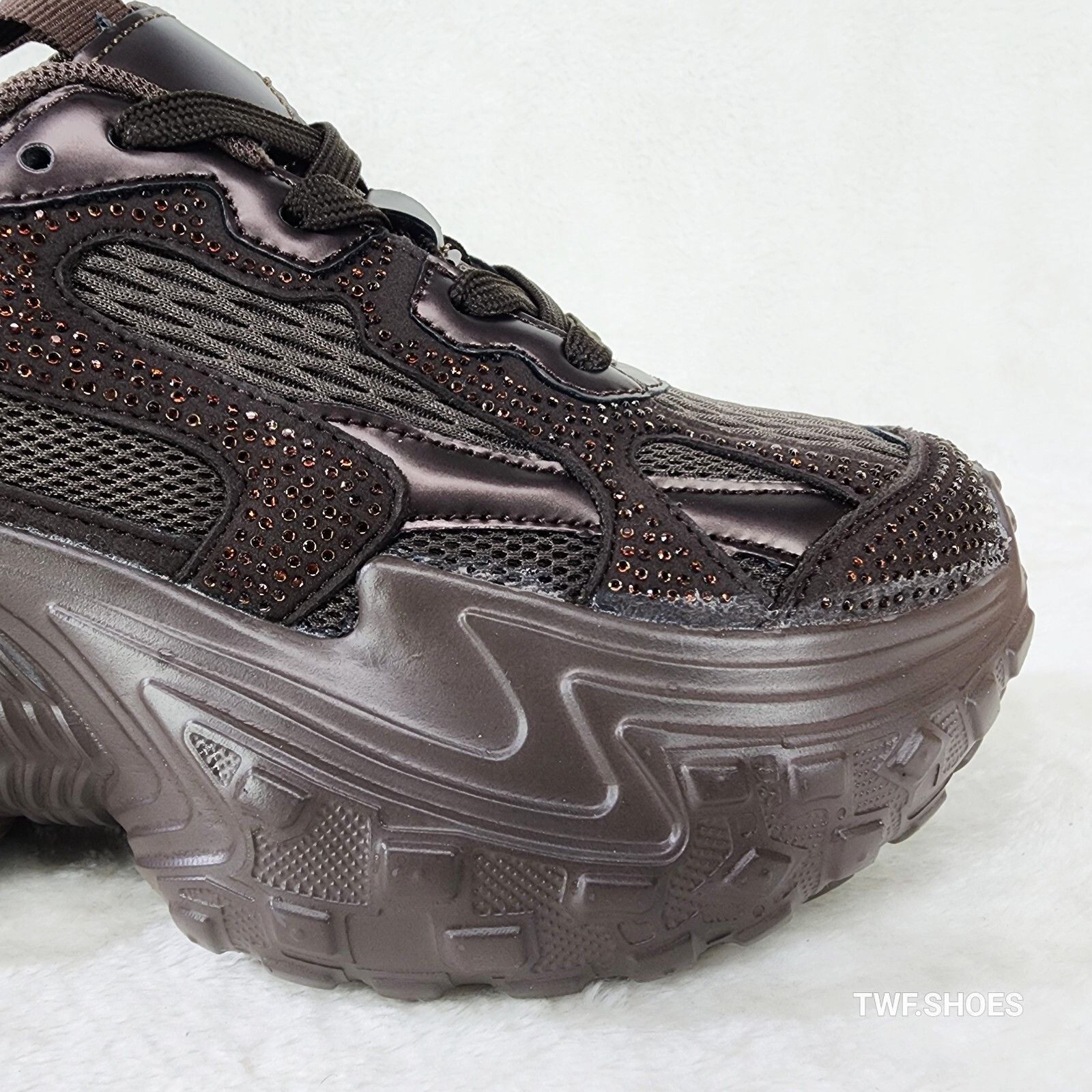 Other Cush Sparkle Sport Rhinestone Comfy Platform Light Weight Sn Size US 10 / IT 40 - 5 Thumbnail