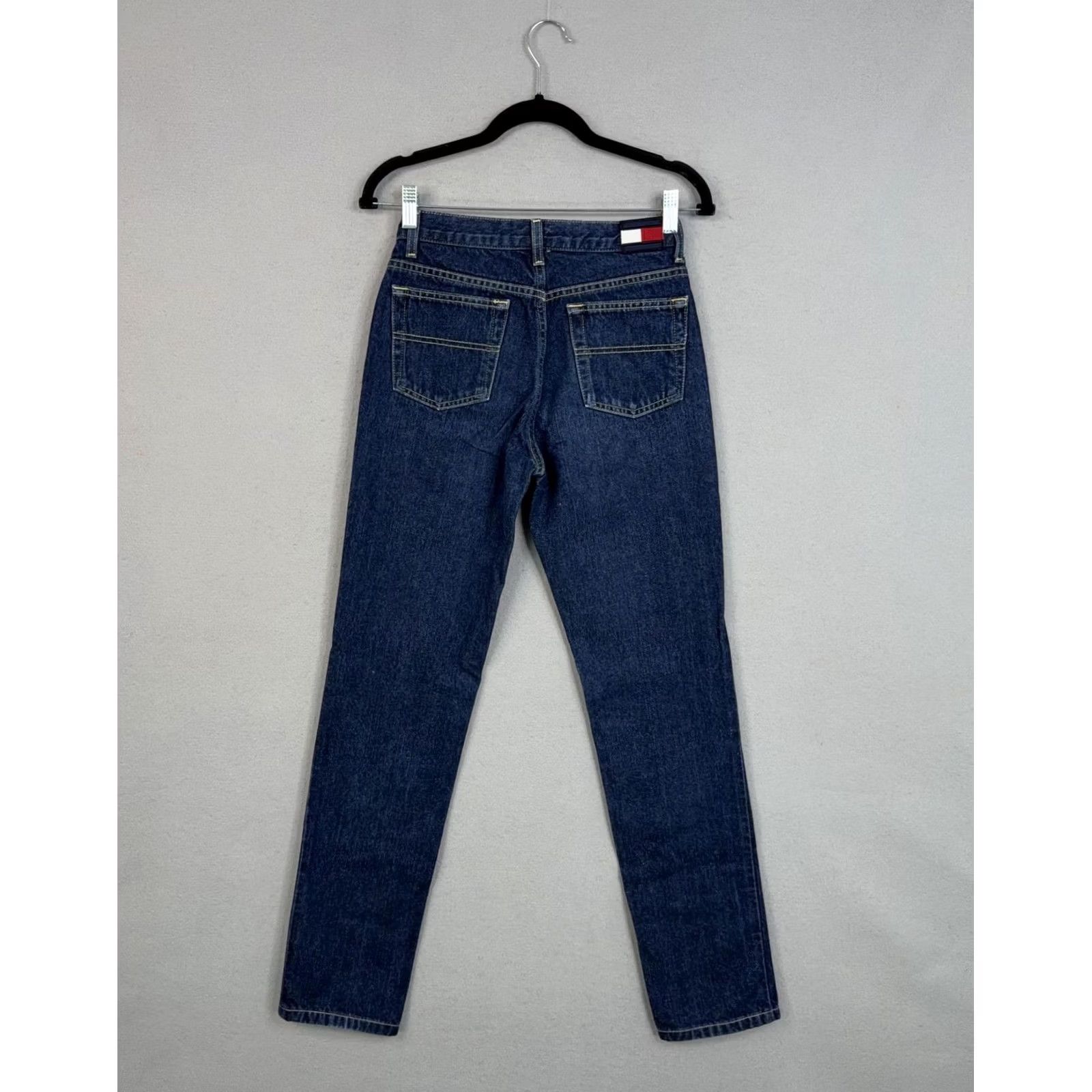 Vintage VINTAGE Tommy Jeans Jeans Womens 1 Blue Tapered Denim Juniors Y2K Roc Roc Womens Jeans Size 25" / US 0 / IT 36 - 6 Thumbnail