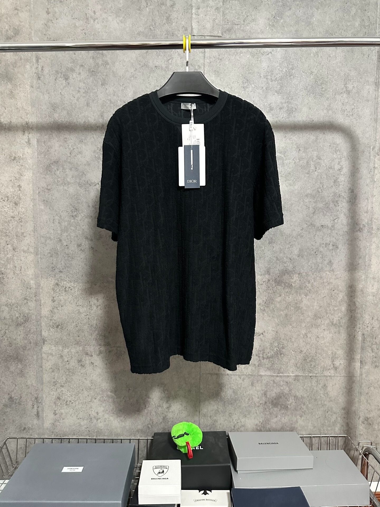 Dior DIOR Oblique Logo Black Short-Sleeve T-Shirt Size US L / EU 52-54 / 3 - 1 Thumbnail
