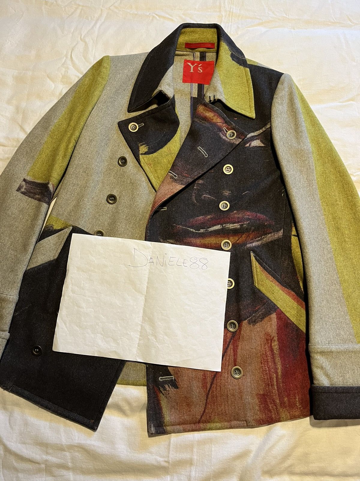 Y's × Y's for Men × Yohji Yamamoto Y’s Yohji Yamamoto double-breasted wool coat/jacket. Size US S / EU 44-46 / 1 - 4 Thumbnail