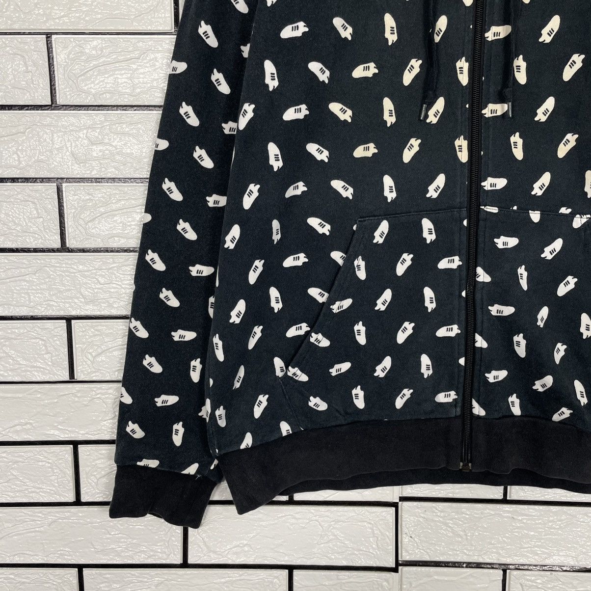 Adidas Adidas Monogram Zipper Hoodie Size US M / EU 48-50 / 2 - 3 Thumbnail