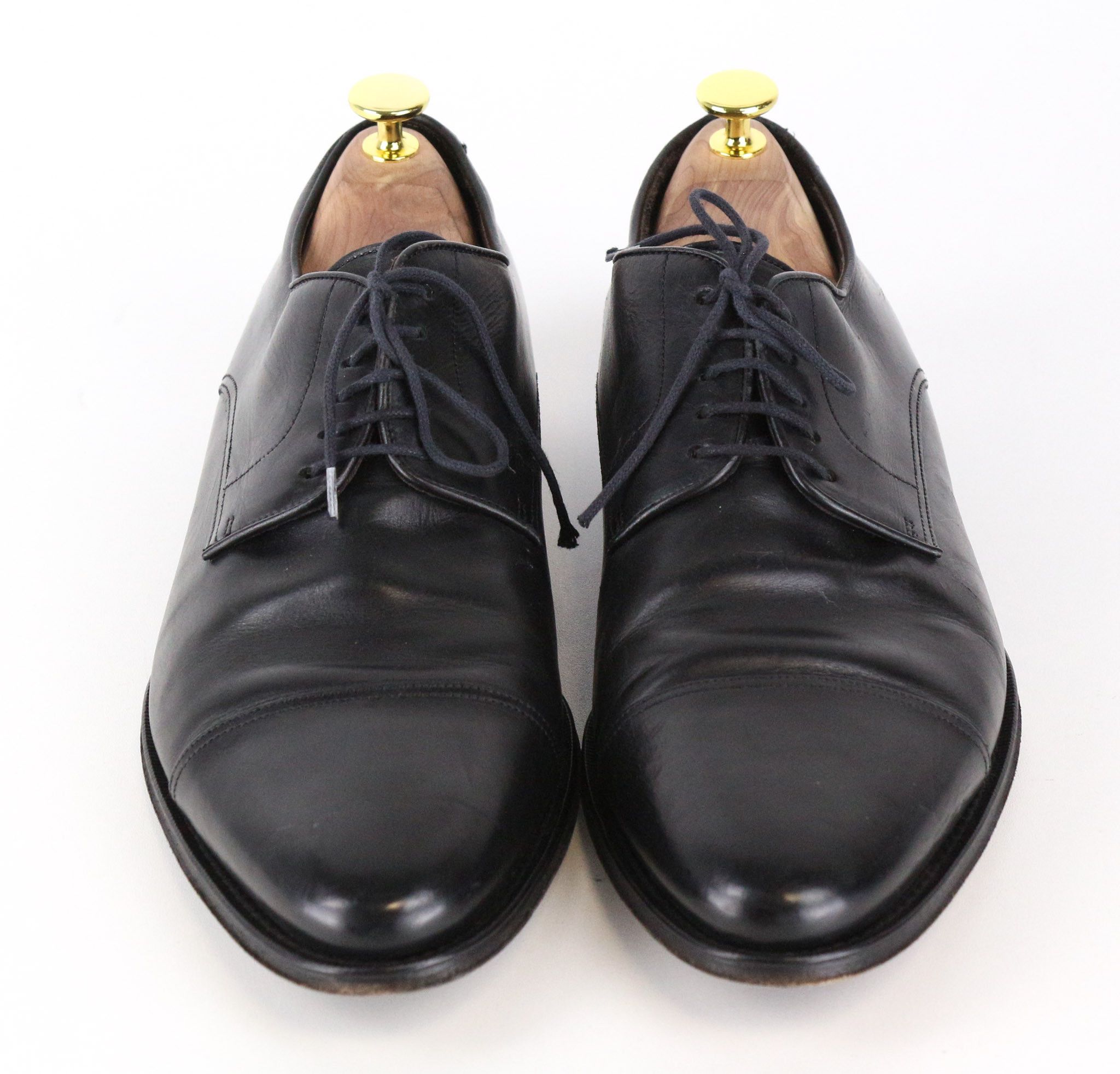 Suitsupply EU42.5 Black Leather Laced Low-Top 72741 Size US 9.5 / EU 42-43 - 2 Thumbnail