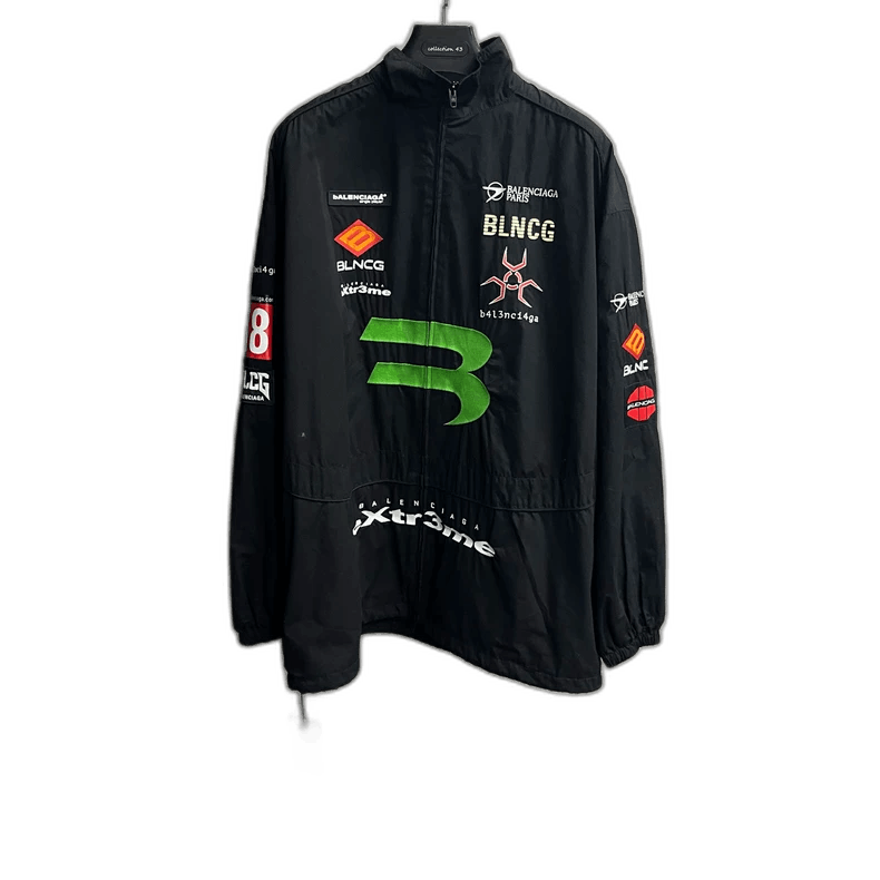 Balenciaga Balenciaga Black Art Print Logo Jacket Size US M / EU 48-50 / 2 - 1 Thumbnail