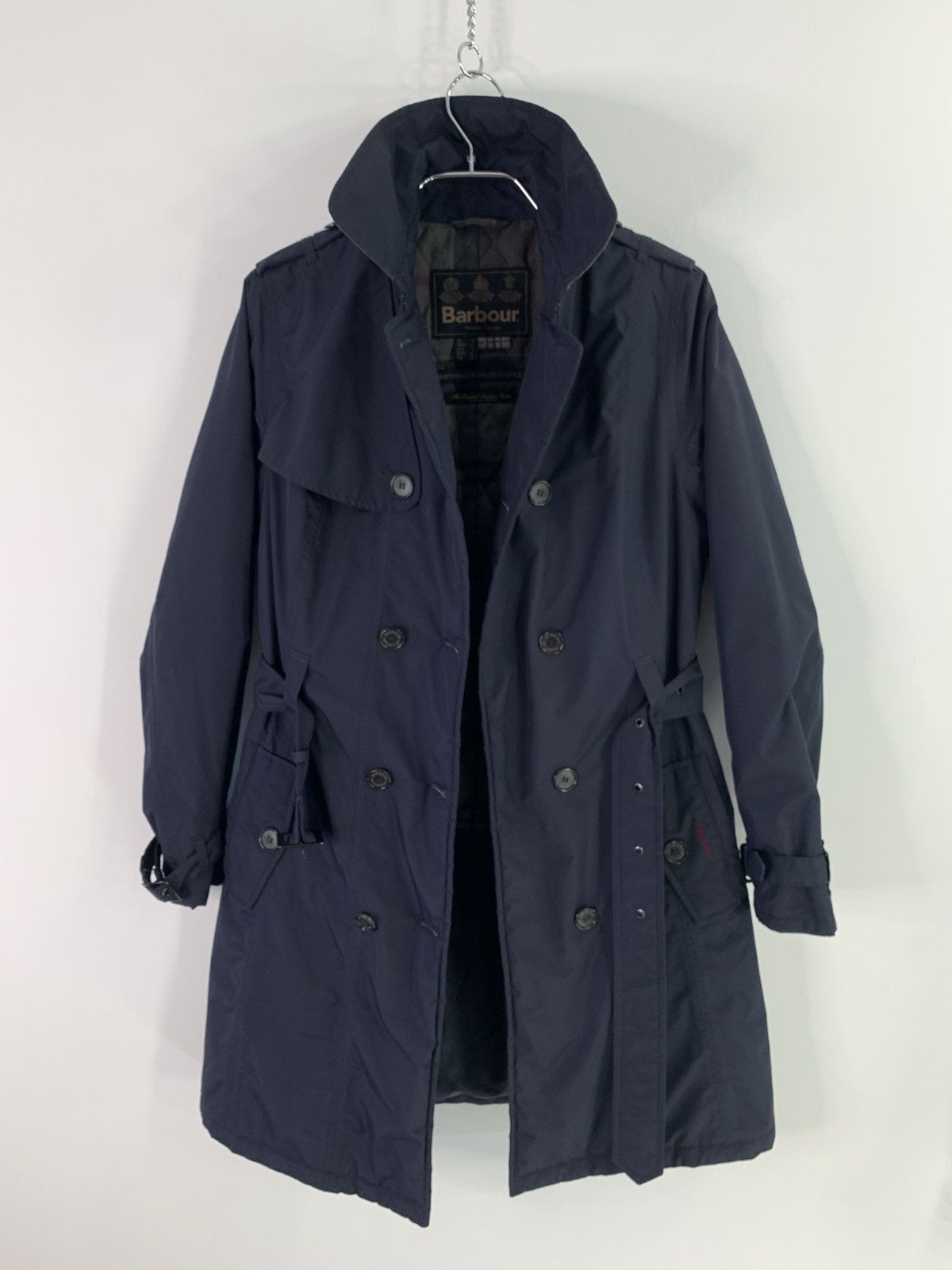 Barbour × Designer Barbour Millfire Quilted Womens Trench Coat S Size Size S / US 4 / IT 40 - 12 Thumbnail