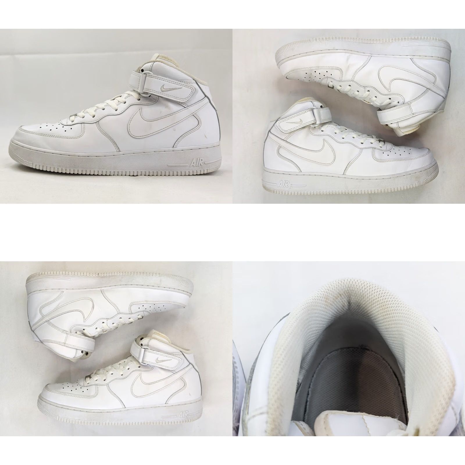 Nike Nike Air Force 1 Mid Triple White Men 13 Classic Sneakers 315123 Mid Top Size US L / EU 52-54 / 3 - 8 Thumbnail