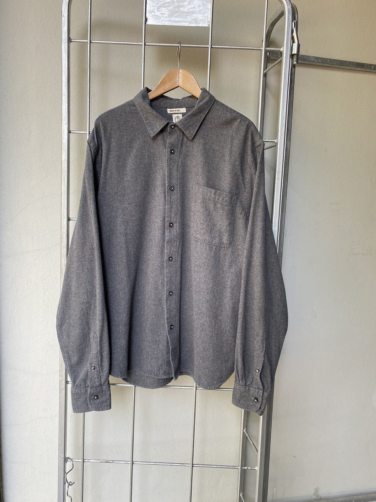 Image of Hiroshi Kato Grey Shirt, Men's (Size XL)