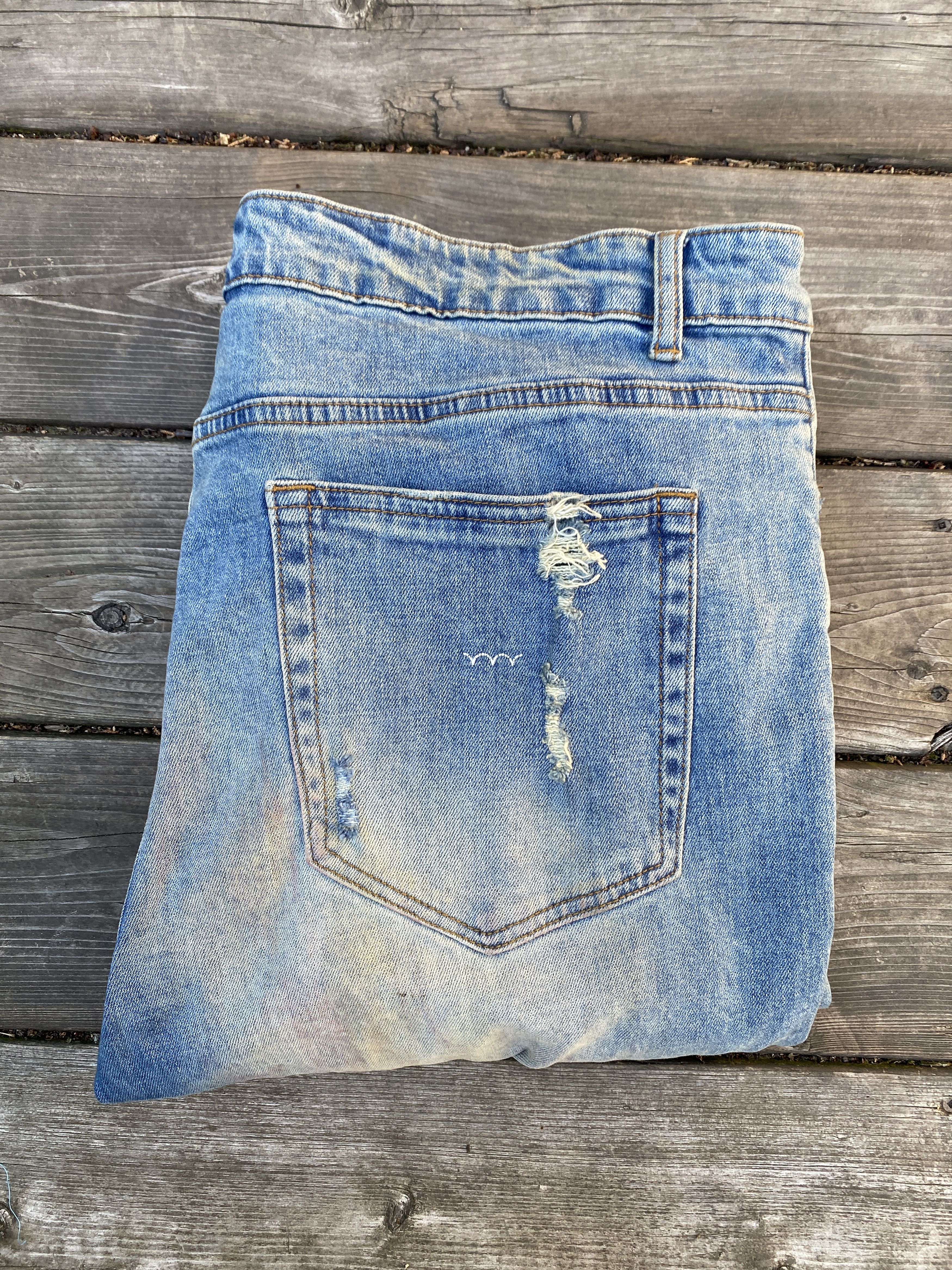Bluecarats Japanese Denim Designer Jeans Size 34 Blue