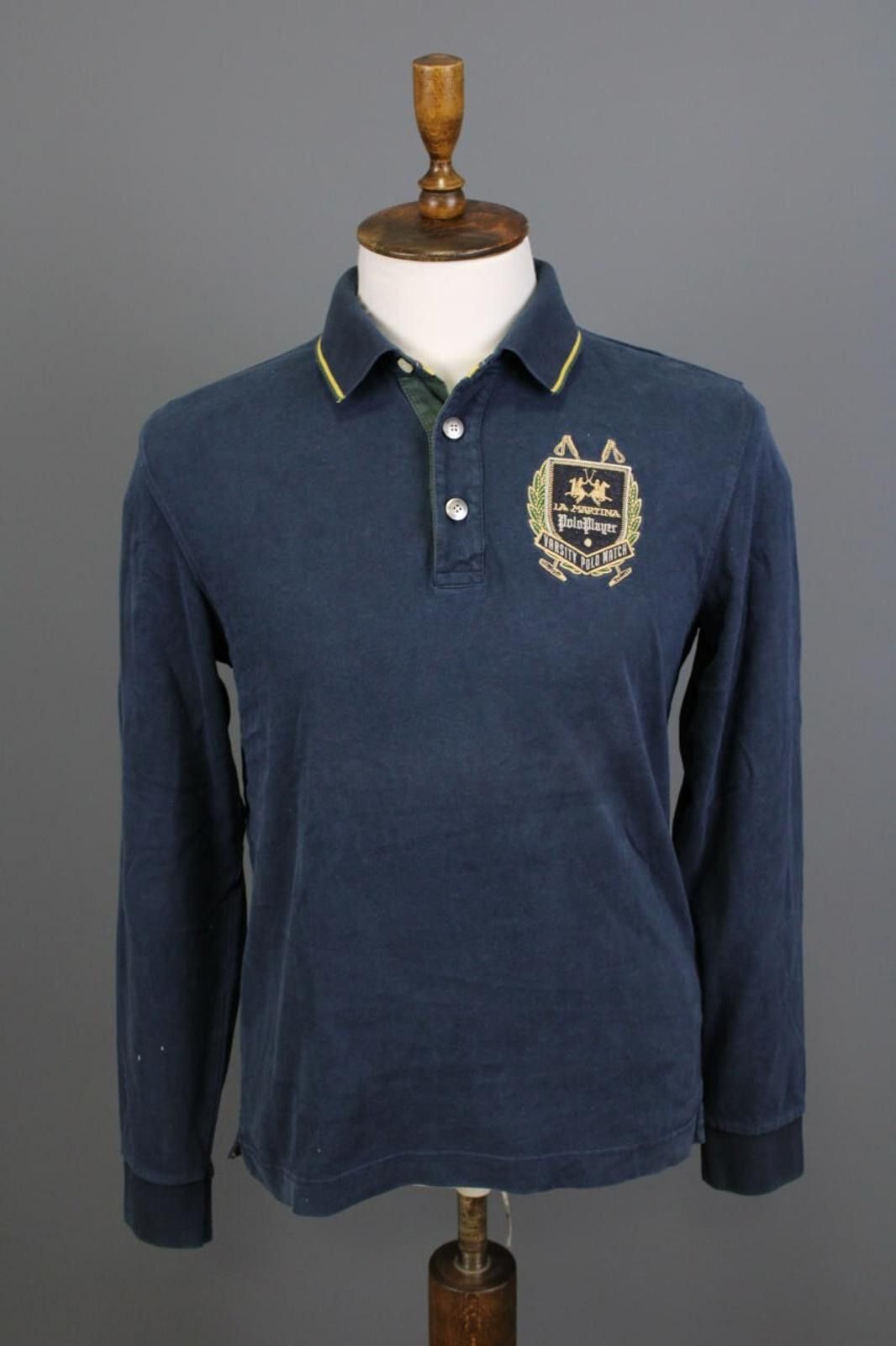 La Martina La Martina Buenos Aires Blue Varsity Polo Shirt Size M Size US M / EU 48-50 / 2 - 1 Thumbnail