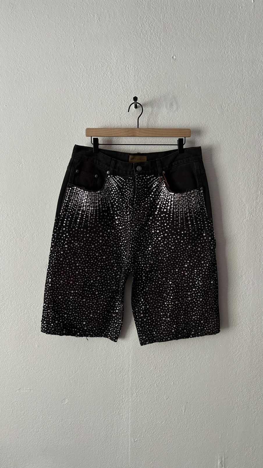 Birth of Royal Child Birth Of Royal Child Denim Rhinestone Shorts Size US 34 / EU 50 - 1 Thumbnail