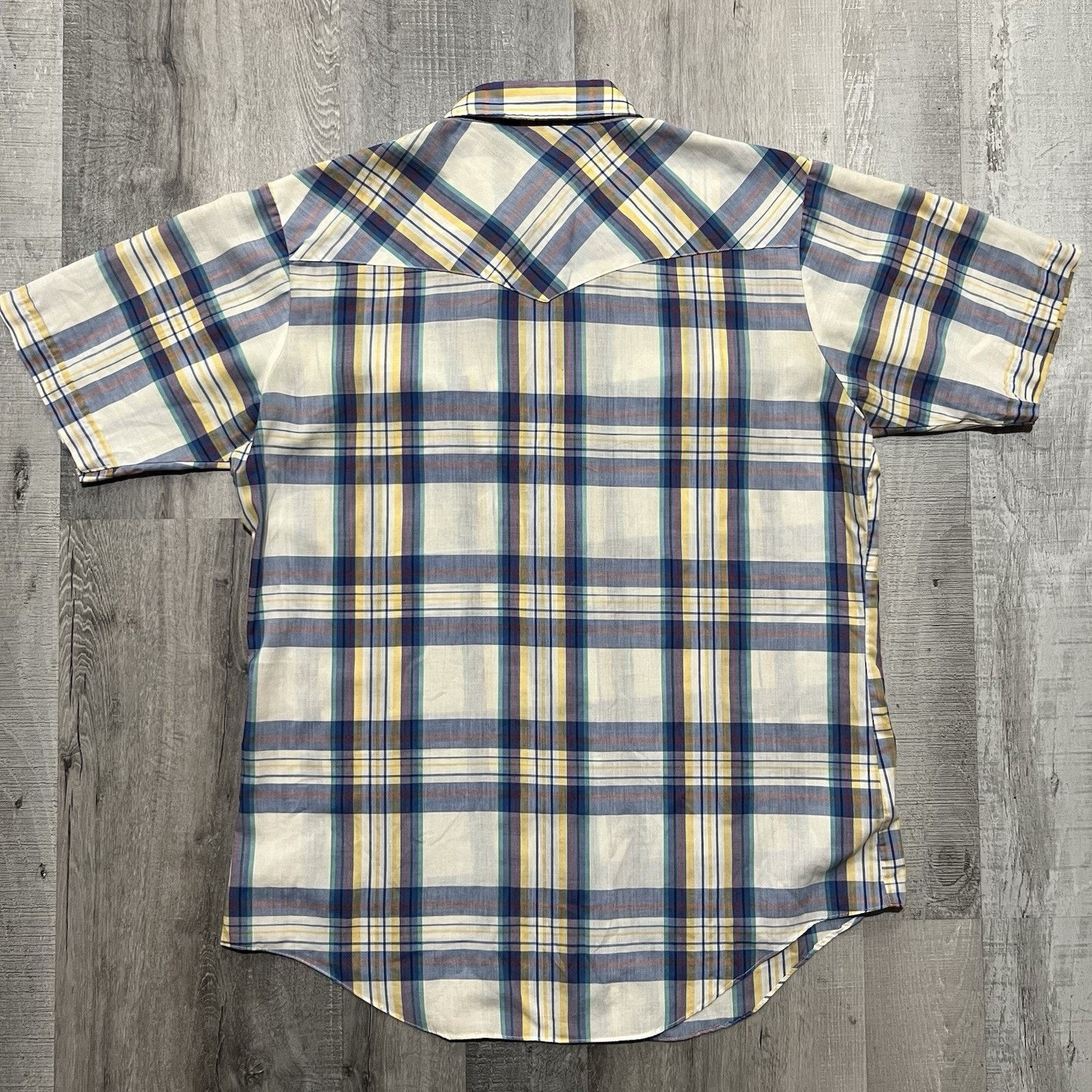 Other VTG Sheplers 80s Western Pearl Snap Cowboy Plaid Shirt SS Size US L / EU 52-54 / 3 - 3 Thumbnail