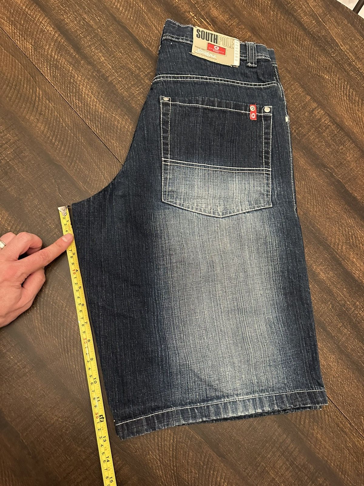 Southpole VTG Southpole Men’s Dark Blue Red Tab Denim Shorts-32x13 Size US 32 / EU 48 - 8 Thumbnail