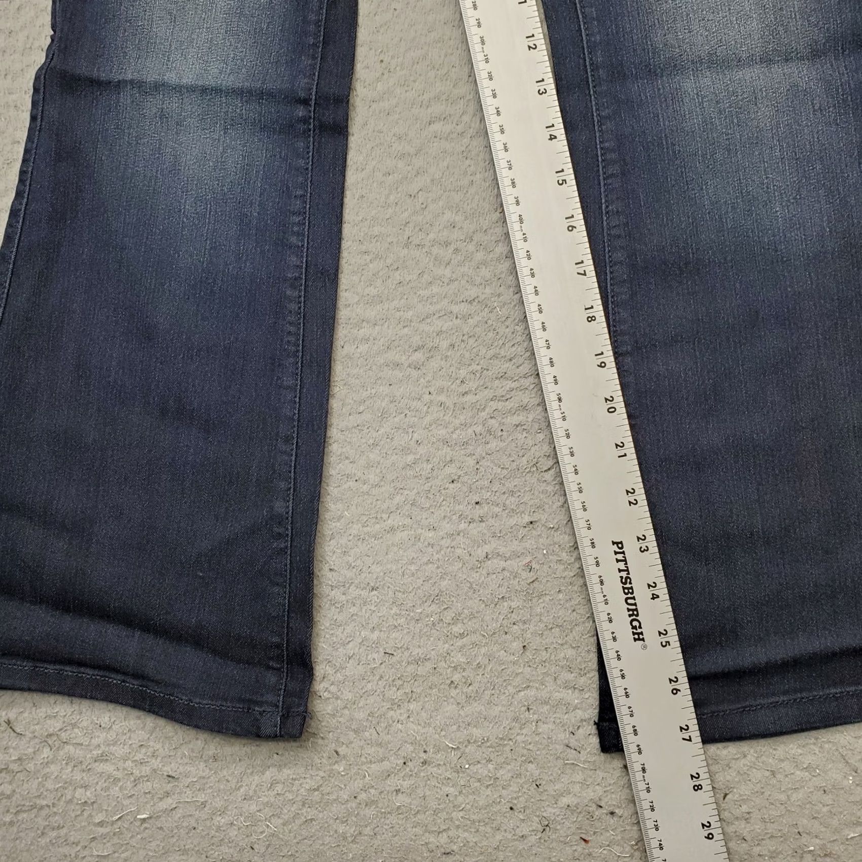 Torrid Torrid Bootcut Jeans Womens XS Blue Denim Dark Wash Faded Flat Front Pull-On NWT Size 26" / US 2 / IT 38 - 4 Thumbnail