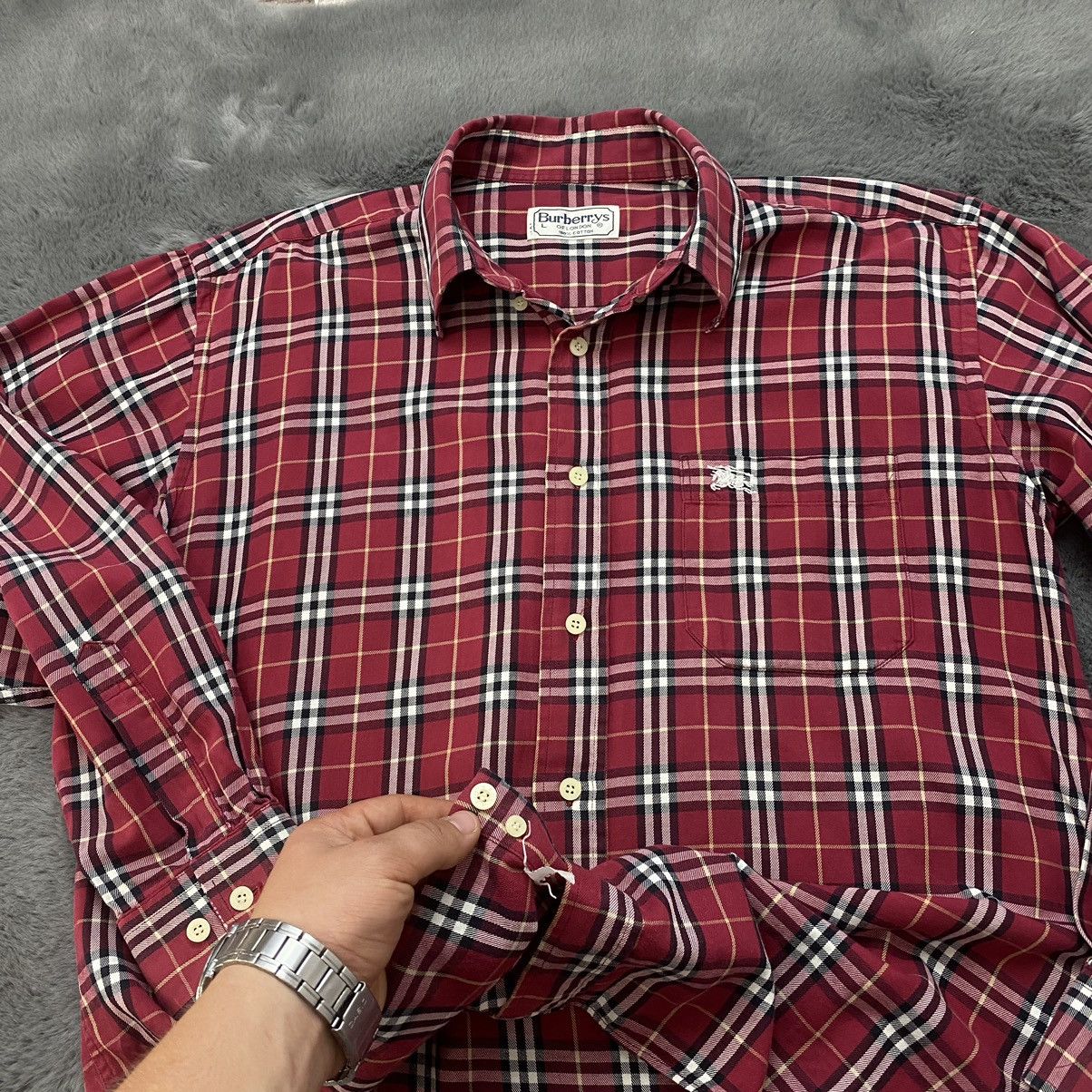 Burberry DL Burberry london vintage Checkered Flannel #023 Size US L / EU 52-54 / 3 - 11 Thumbnail