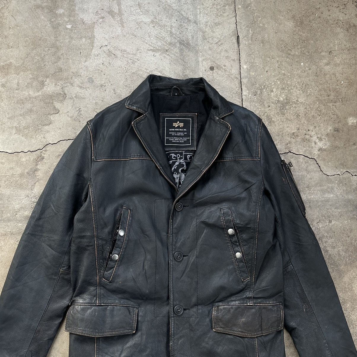Alpha Industries Alpha Industries Leather Flight Jacket Size US M / EU 48-50 / 2 - 3 Thumbnail