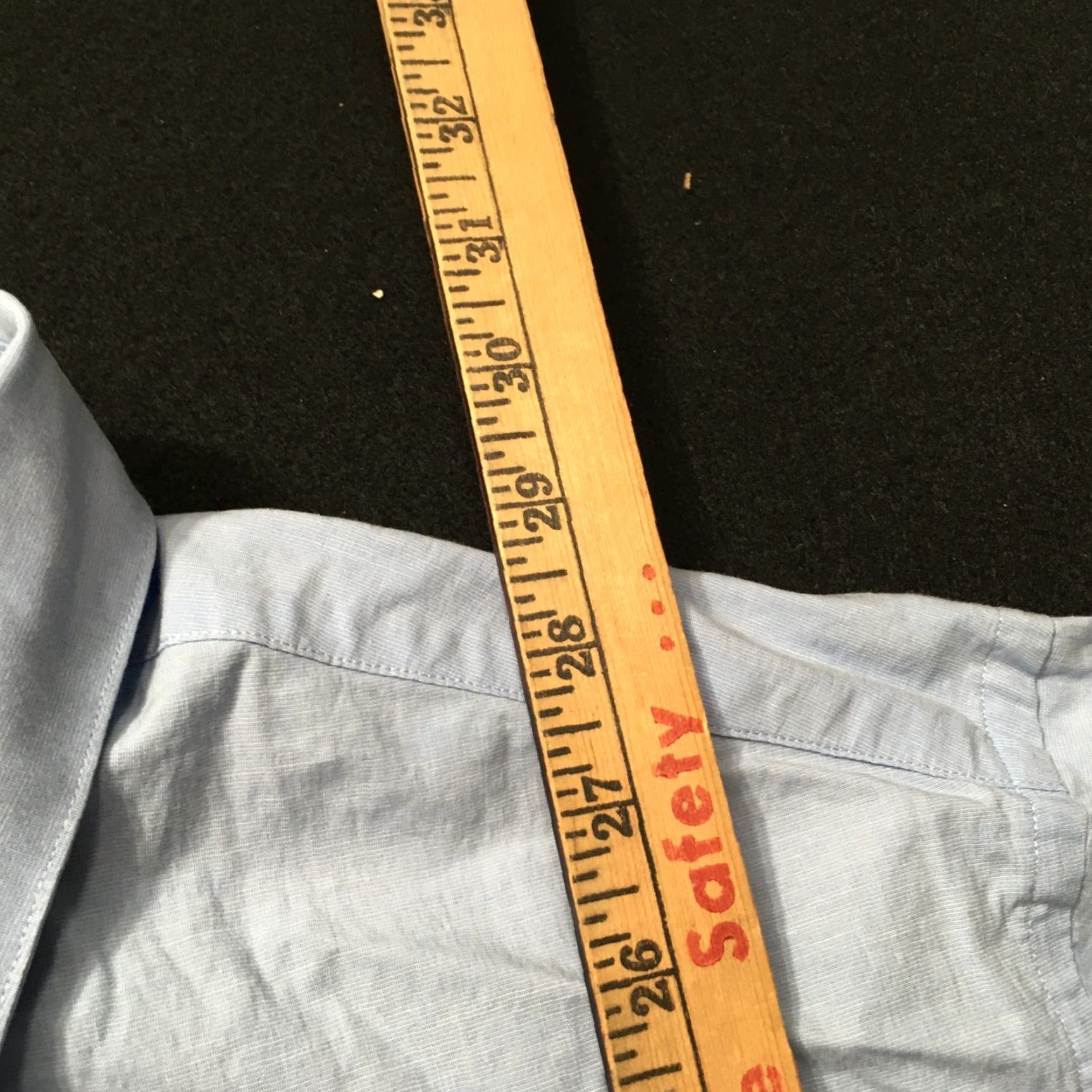 Brooks Brothers Brooks Brothers Dress Shirt Blue Cotton Blend 16 Regular 34-35 Button Collar Stretch Mens Shirt Size 42R - 7 Thumbnail