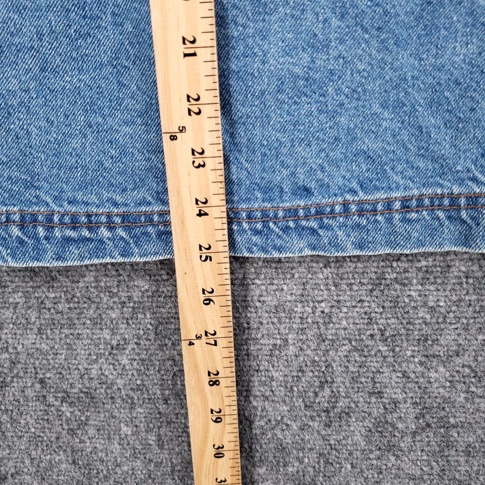Denime Rebel Skirt Women 20W Plus Blue Denim Jean Mini Pencil Elastic Waist Size 42" / US 20 - 5 Thumbnail