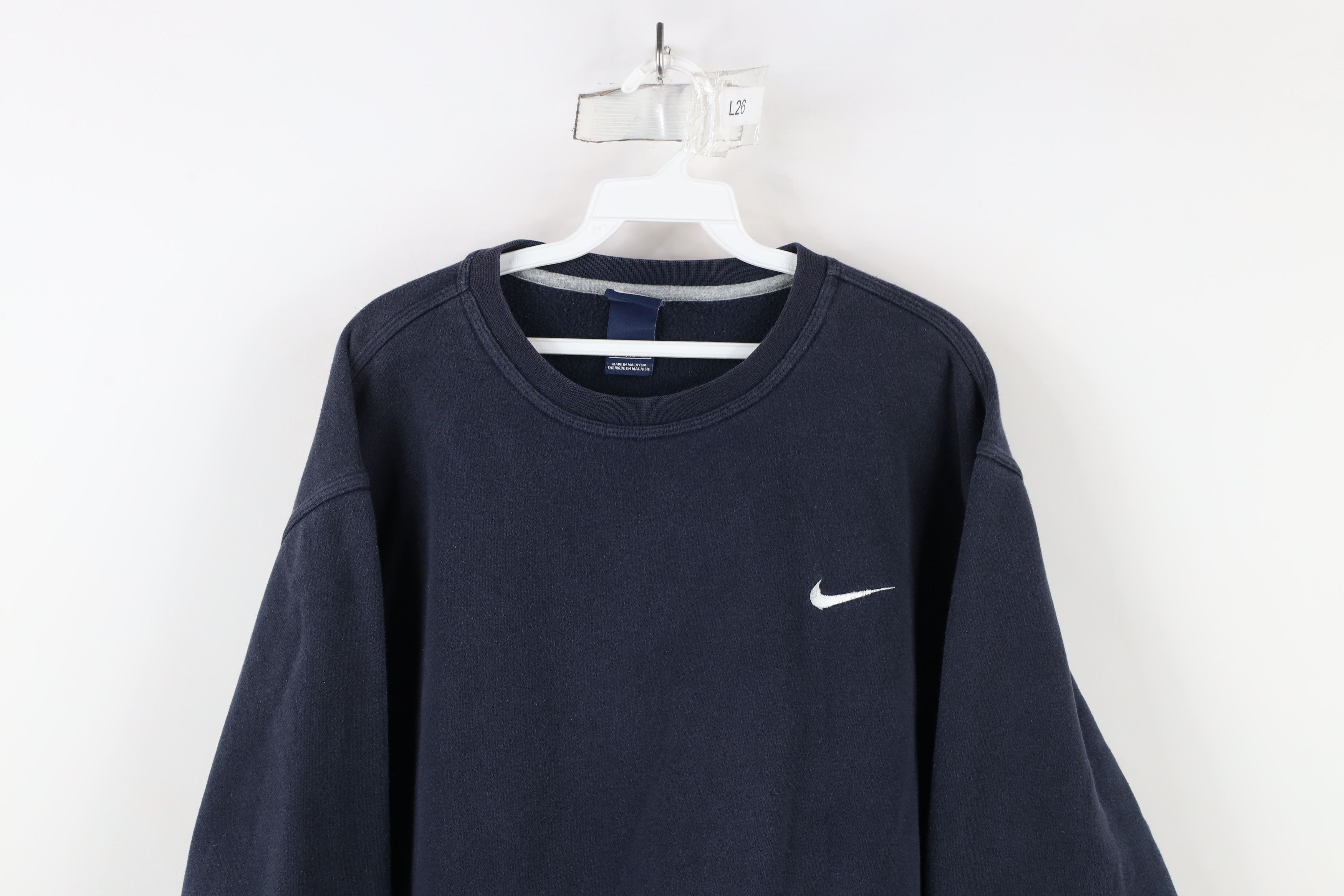 Nike × Vintage Vintage Nike Travis Scott Mini Swoosh Crewneck Sweatshirt Size US XXL / EU 58 / 5 - 2 Thumbnail