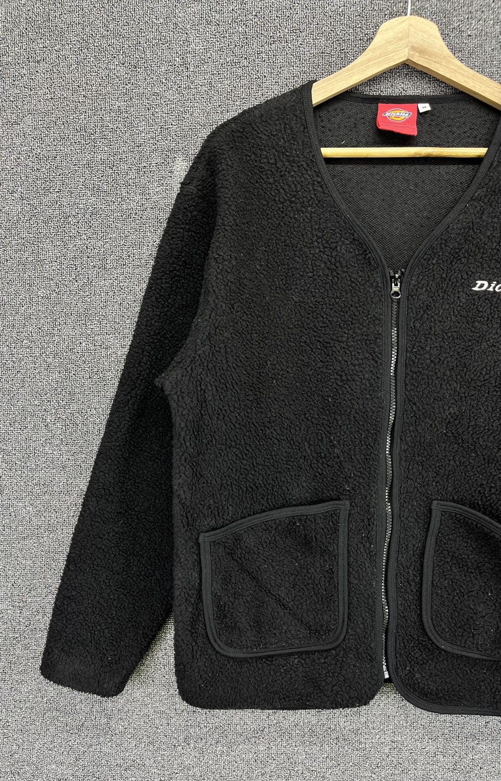 Dickies Dickies Black Fleece Cardigan Jacket Size US M / EU 48-50 / 2 - 2 Thumbnail