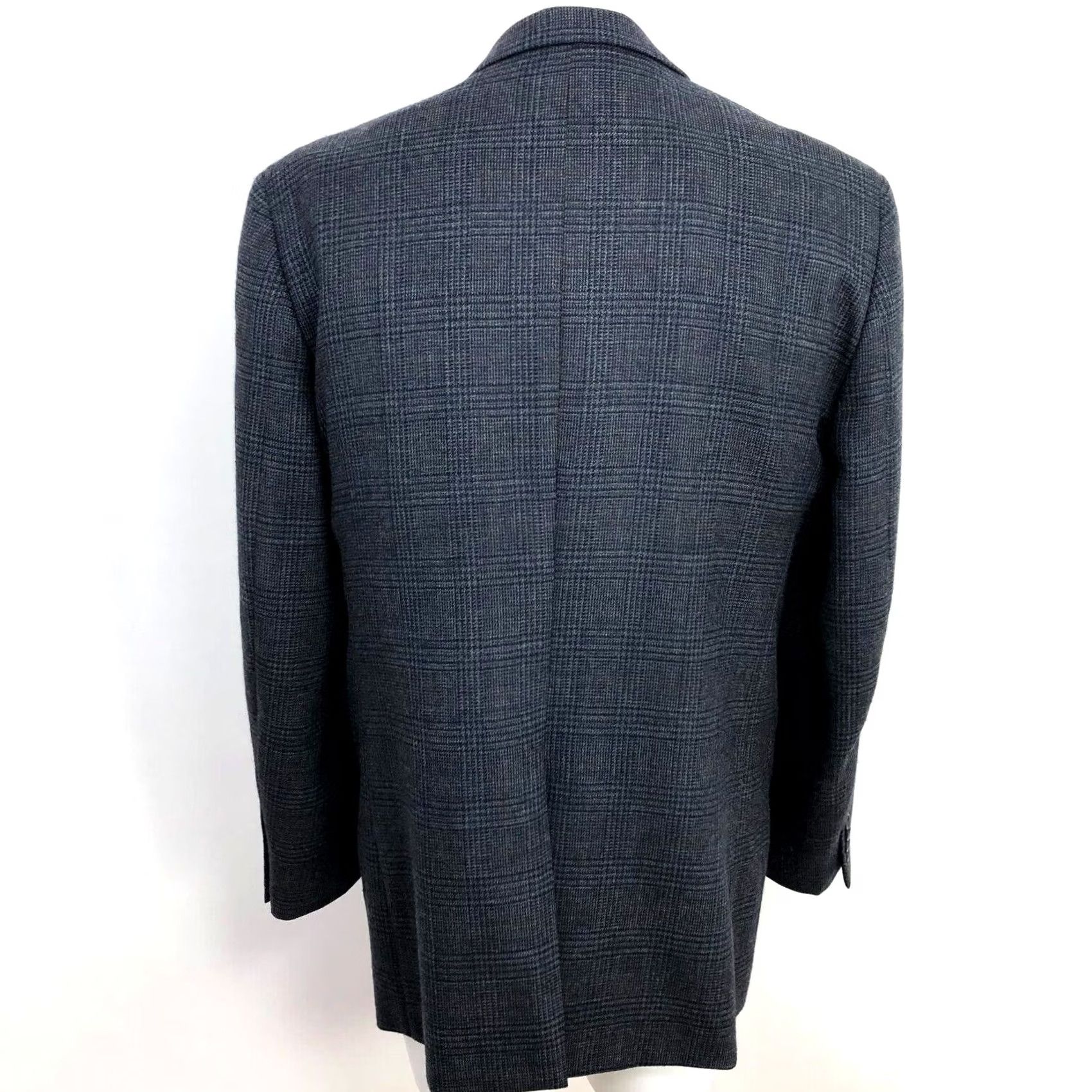 Joseph Joseph & Feiss Gold Houndstooth 42 Long 100% Lambs Wool Sport Coat Jacket Gray Size US XS / EU 42 / 0 - 5 Thumbnail