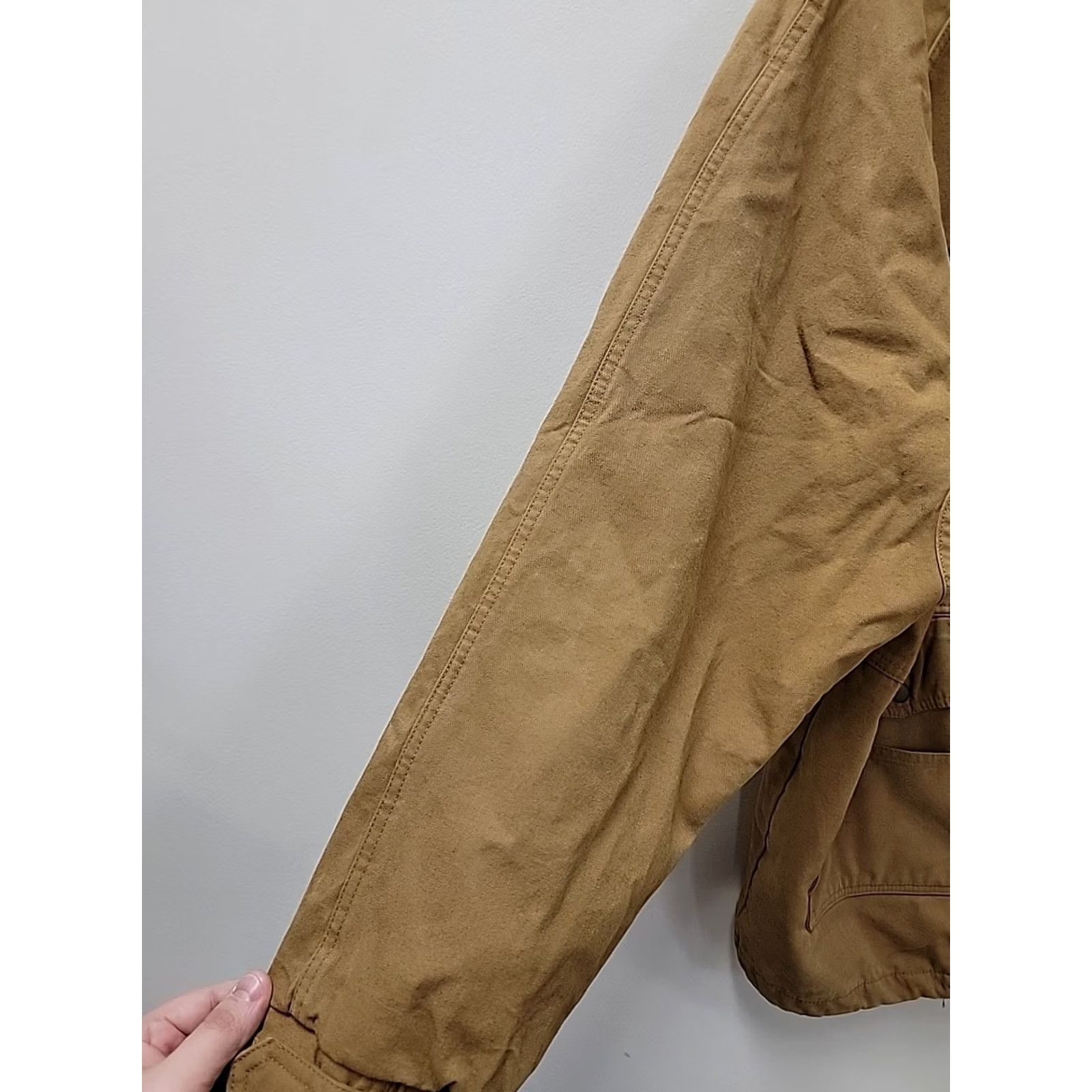 Roper VINTAGE Roper Jacket Mens XL Canvas Leather Collar Plaid Lined Overcoat Brown Size US XL / EU 56 / 4 - 3 Thumbnail