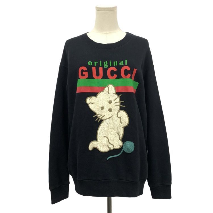 Gucci Gucci Embroidered Kitten Sweatshirt Size XS Size XS / US 0-2 / IT 36-38 - 1 Thumbnail