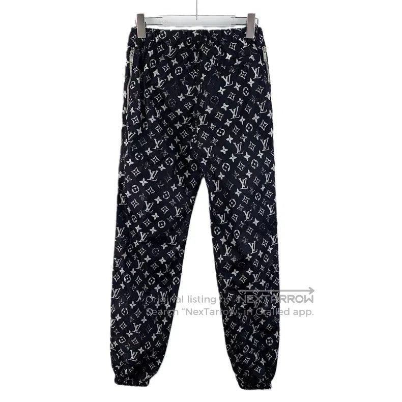 Louis Vuitton Louis Vuitton 23 black logo full print corset slacks pants Size US 34 / EU 50 - 2 Thumbnail