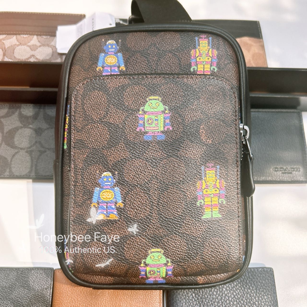 Coach Cosmic Coach Racer Sling Pack With Robot CW317 Size ONE SIZE - 3 Thumbnail