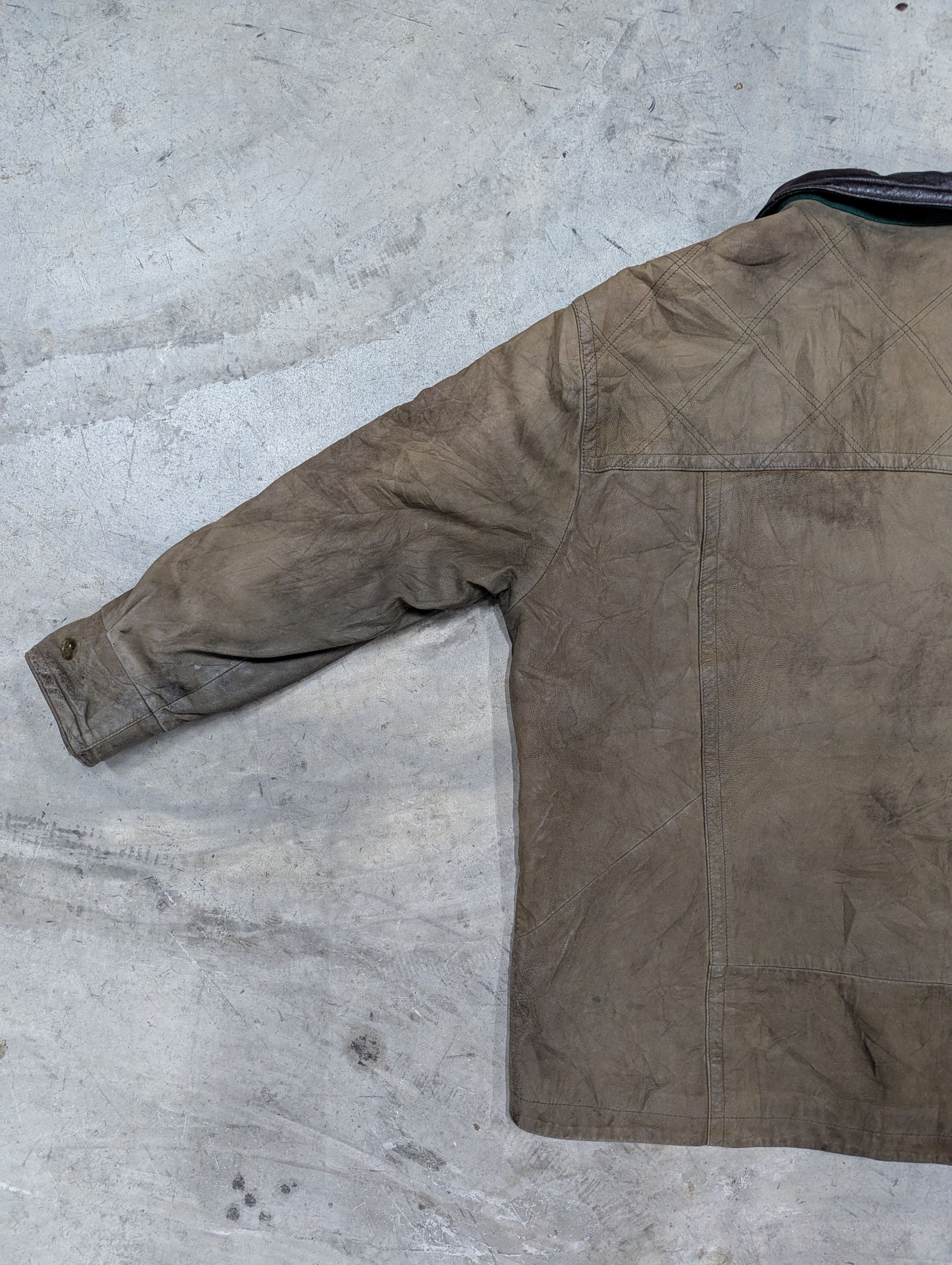 Burberry Prorsum Vintage Thrashed Burberry Prorsum Leather Field Jacket Size US M / EU 48-50 / 2 - 8 Thumbnail