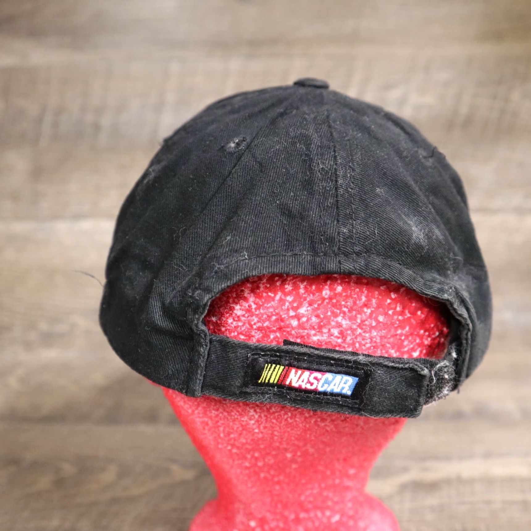 Vintage Checkered Flag Sports Baseball Cap Nascar Adjustable Black Men One Size Sports Embroidered Cap Size ONE SIZE - 4 Thumbnail
