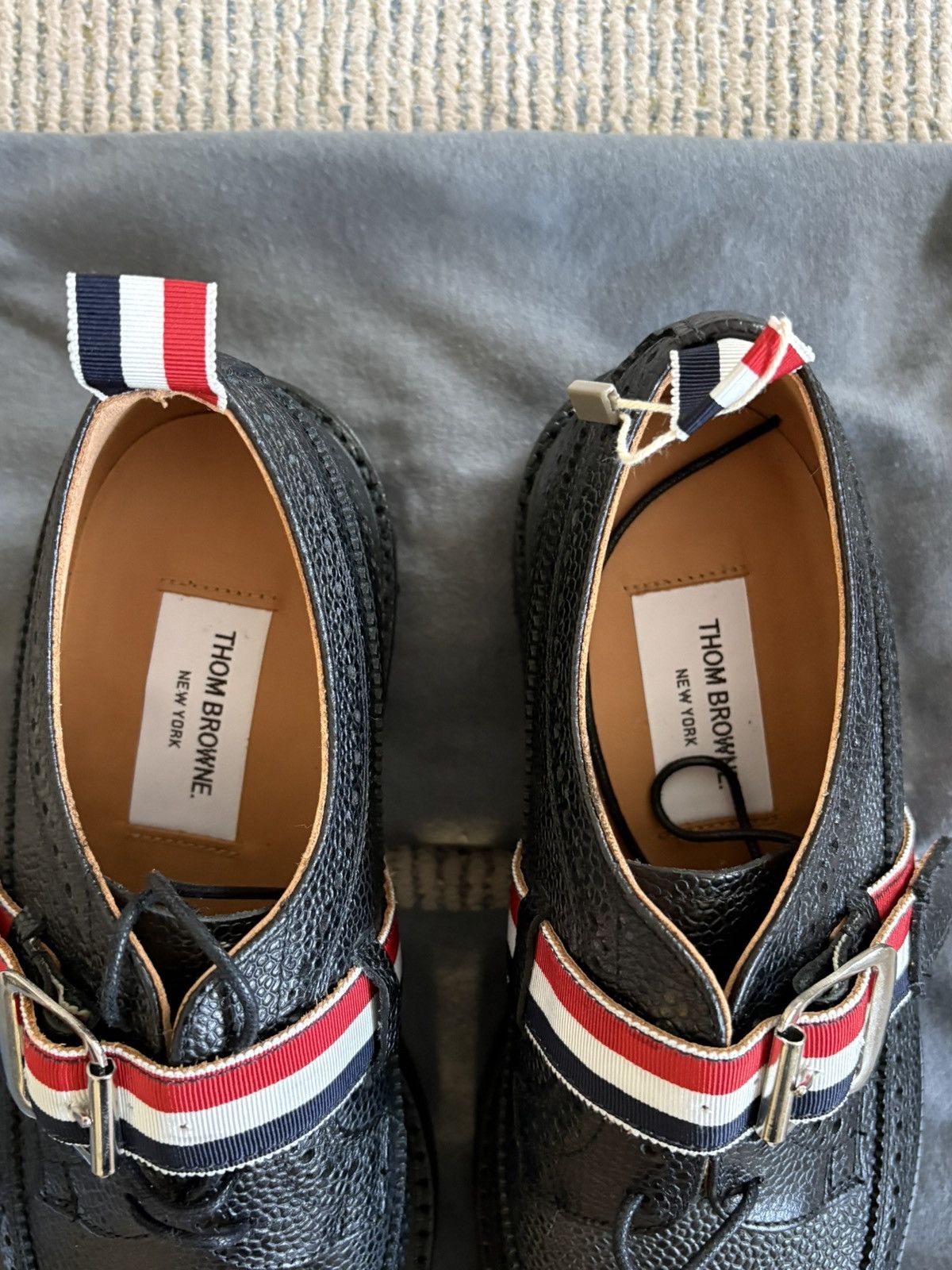 Thom Browne Classic Longwing Strap Commando Sole Brogue Size US 7 / EU 40 - 4 Thumbnail