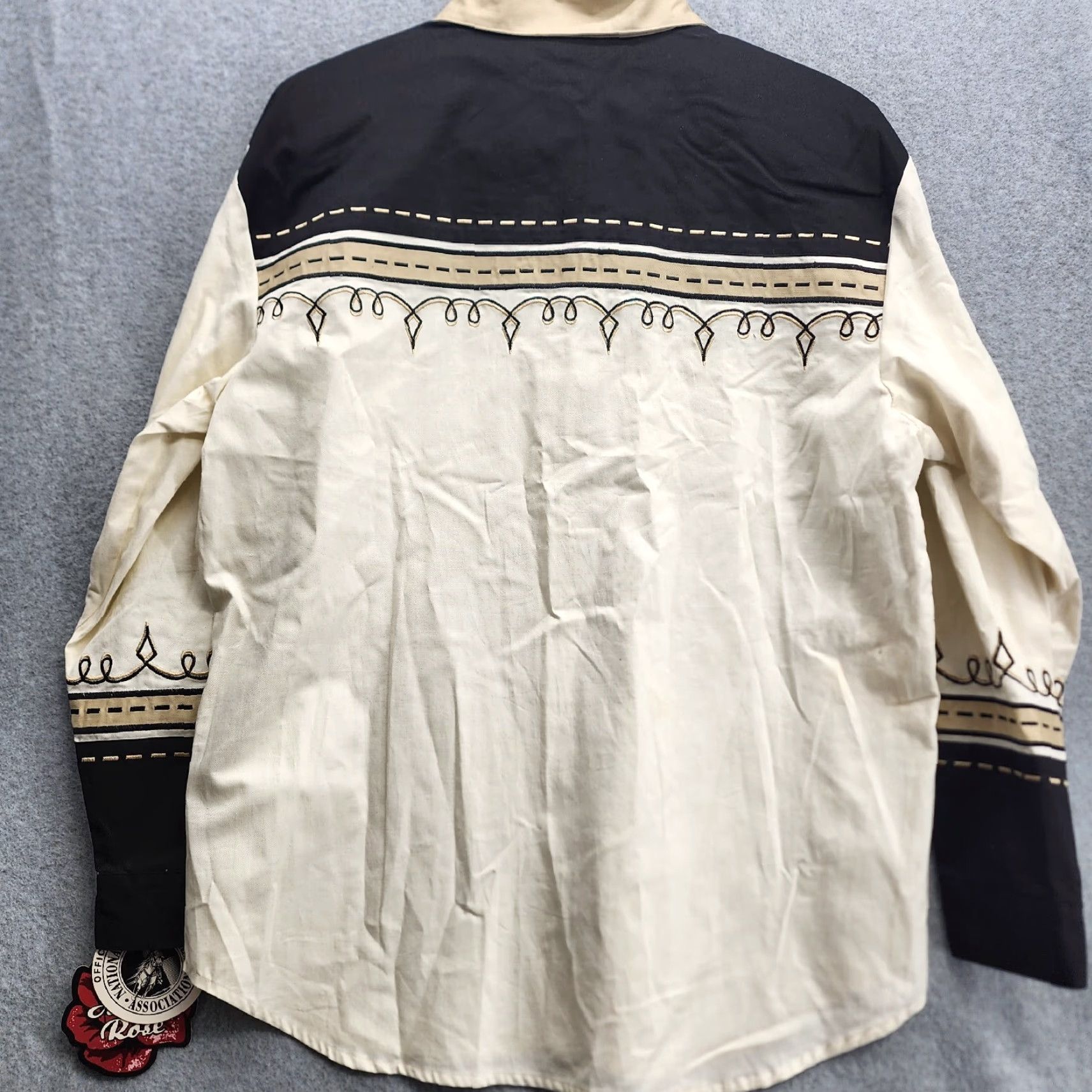 Vintage VINTAGE Adobe Rose Womens Western Cowgirl Button Front Shirt Sz Large New With Tags Size L / US 10 / IT 46 - 5 Thumbnail