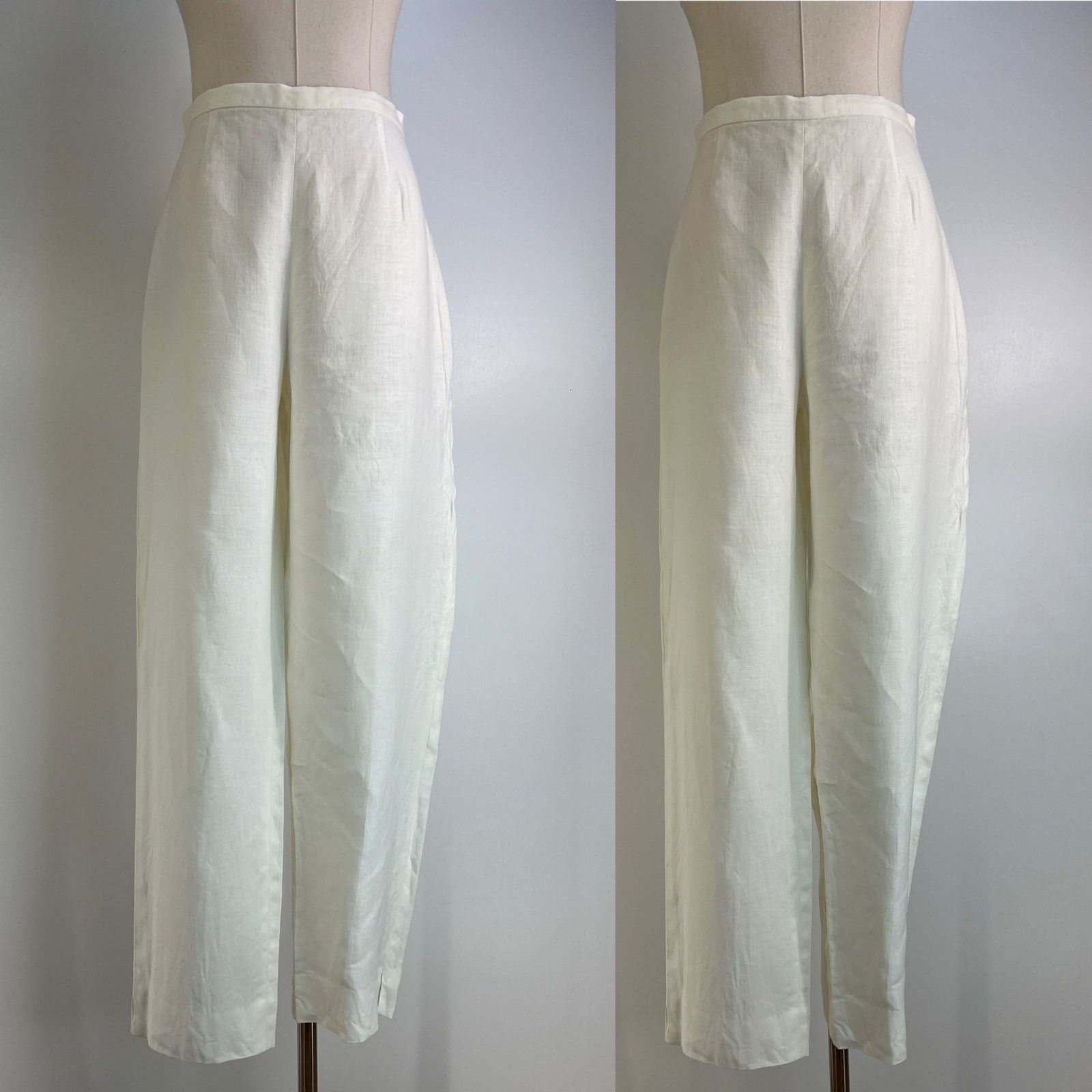 Weekend Max Mara Weekend Maxmara White Linen Suit Size XL / US 12-14 / IT 48-50 - 8 Thumbnail
