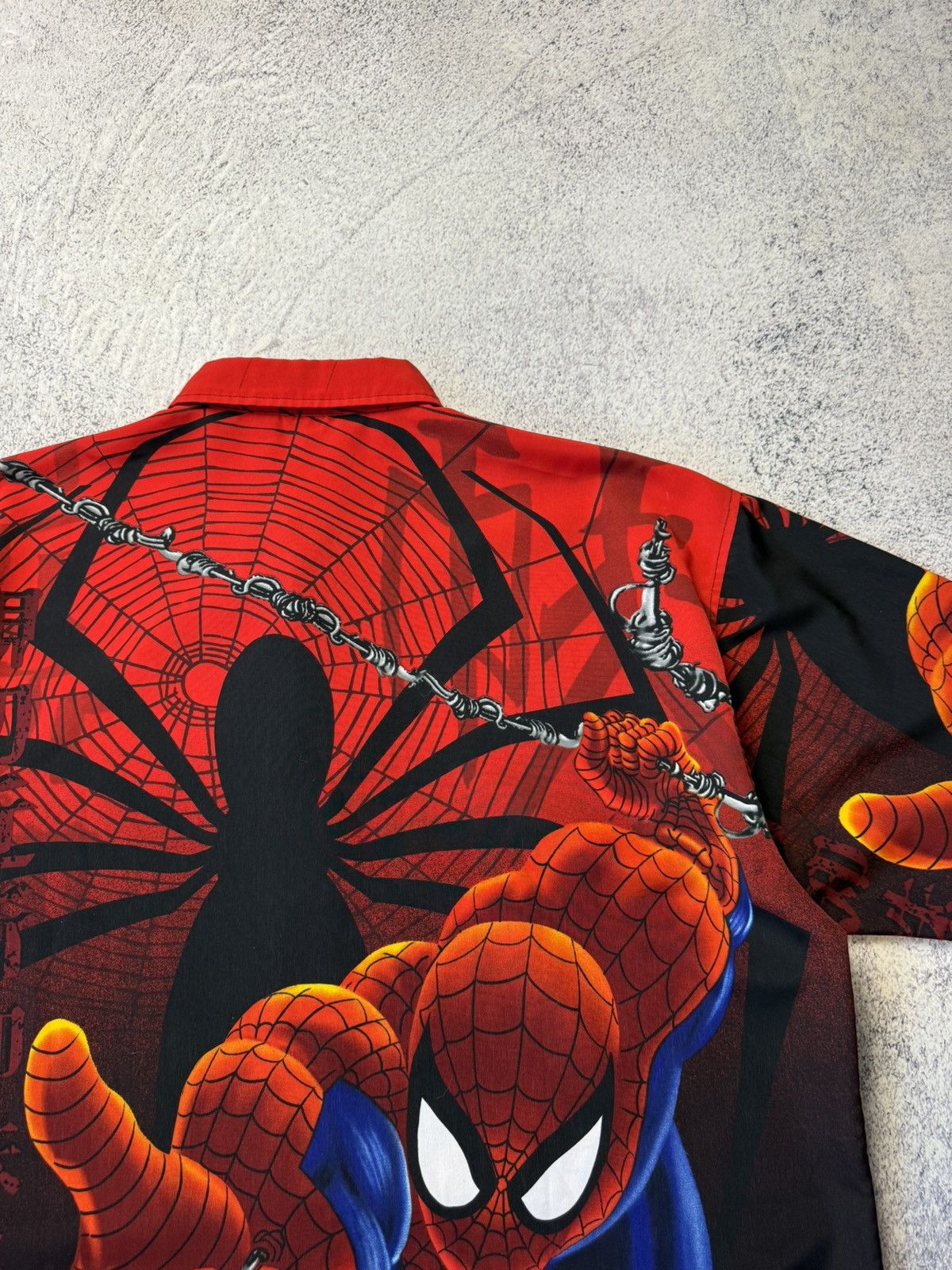 Marvel Comics Vintage Changes Spiderman 2001 AOP Button Up Shirt Size US M / EU 48-50 / 2 - 22 Thumbnail