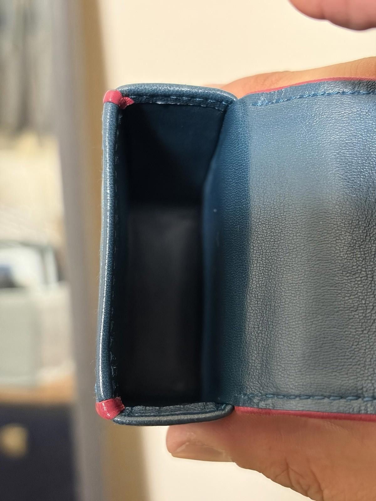 Loewe Loewe Soft Napa Calf Leather Gray(?) Red Boxy Cigarette Case Size ONE SIZE - 12 Thumbnail