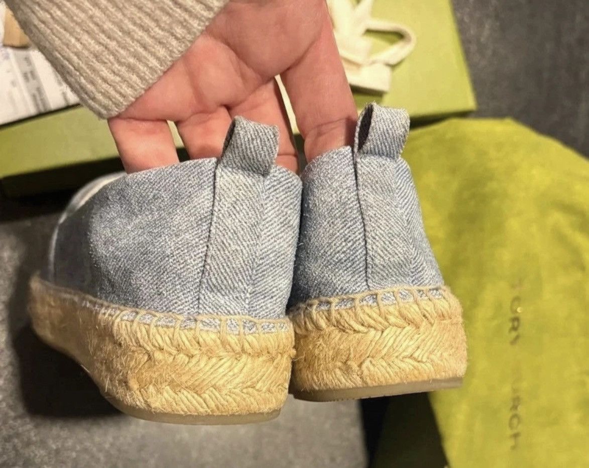 Tory Burch Cap-toe espadrille in denim blue Size US 9 / IT 39 - 9 Thumbnail