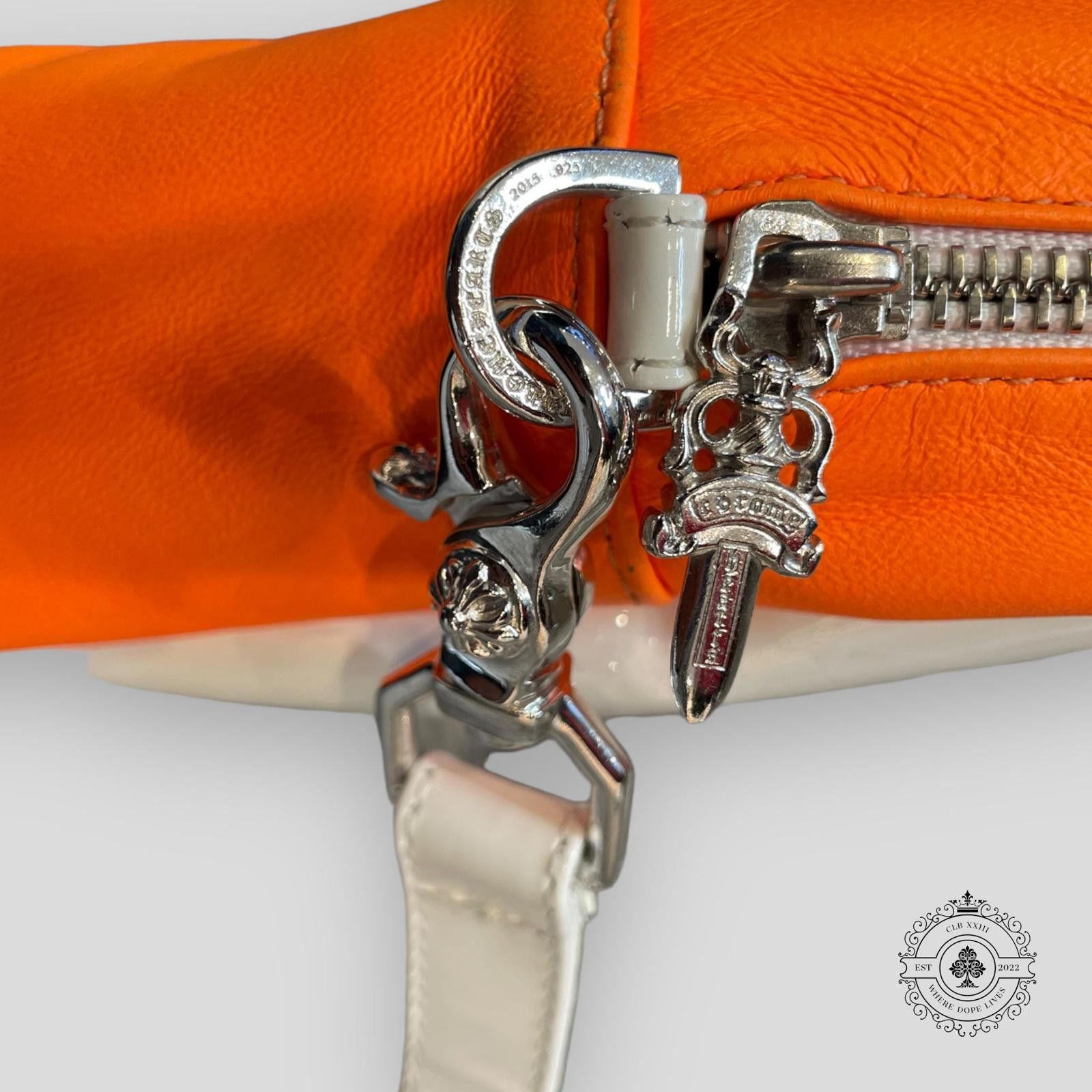 Chrome Hearts Chrome Hearts Patent Leather Cross Patch Bag in Orange/White Size ONE SIZE - 4 Thumbnail