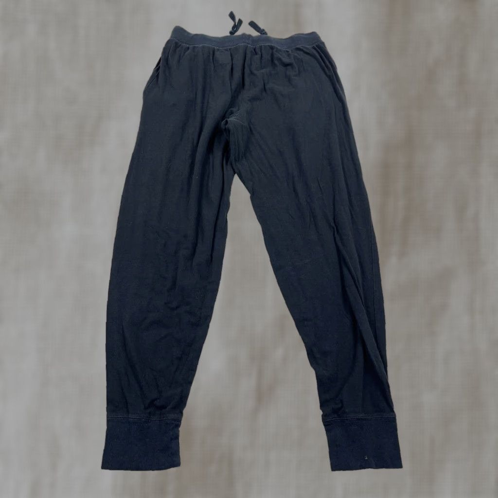 Polo Ralph Lauren Polo Ralph Lauren Mens Medium Sleep Jogger Leggings Tapered Logo Adult Black 100% Cotton Spandex Jersey Pajama Pants Loungewear Size US M / EU 48-50 / 2 - 1 Thumbnail