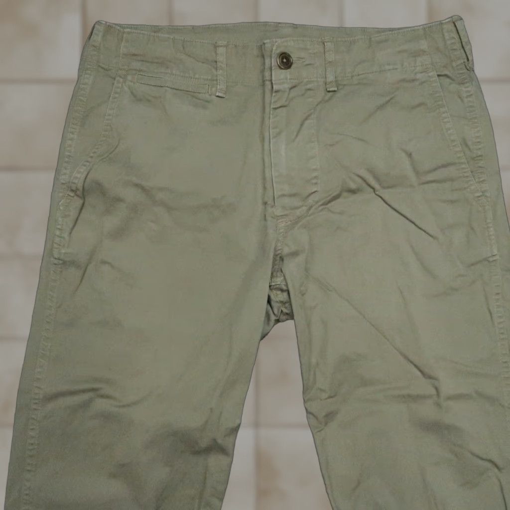 Buck Mason Buck Mason Pants Men 28x28 Green Officer Twill Chino Trouser Straight Size US 28 / EU 44 - 1 Thumbnail