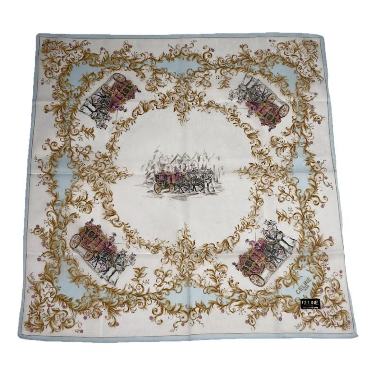 Celine Multicolour Cotton Silk Handkerchief Size ONE SIZE - 1 Thumbnail