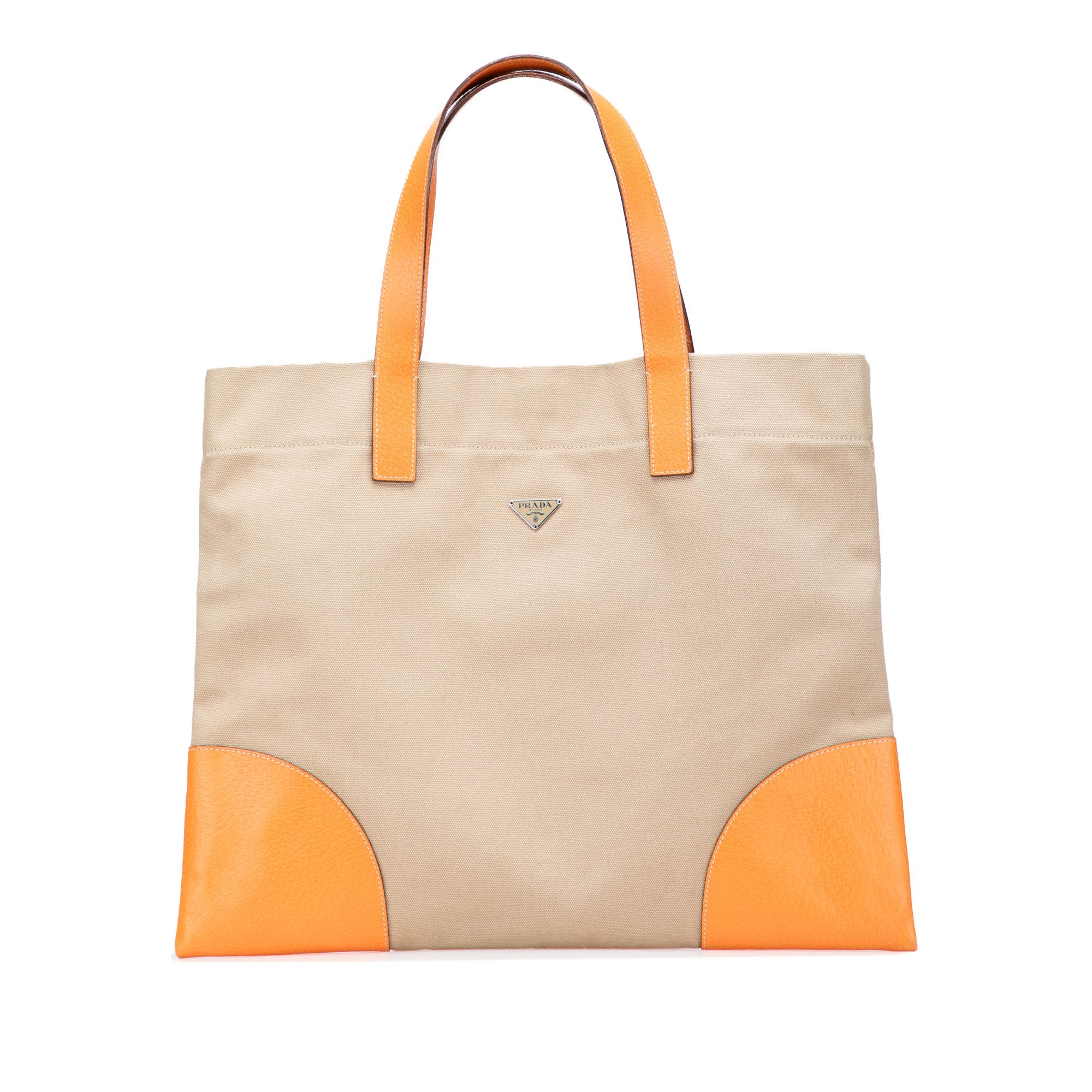 Prada Prada Cinghiale Trimmed Canapa Tote Size ONE SIZE - 1 Thumbnail