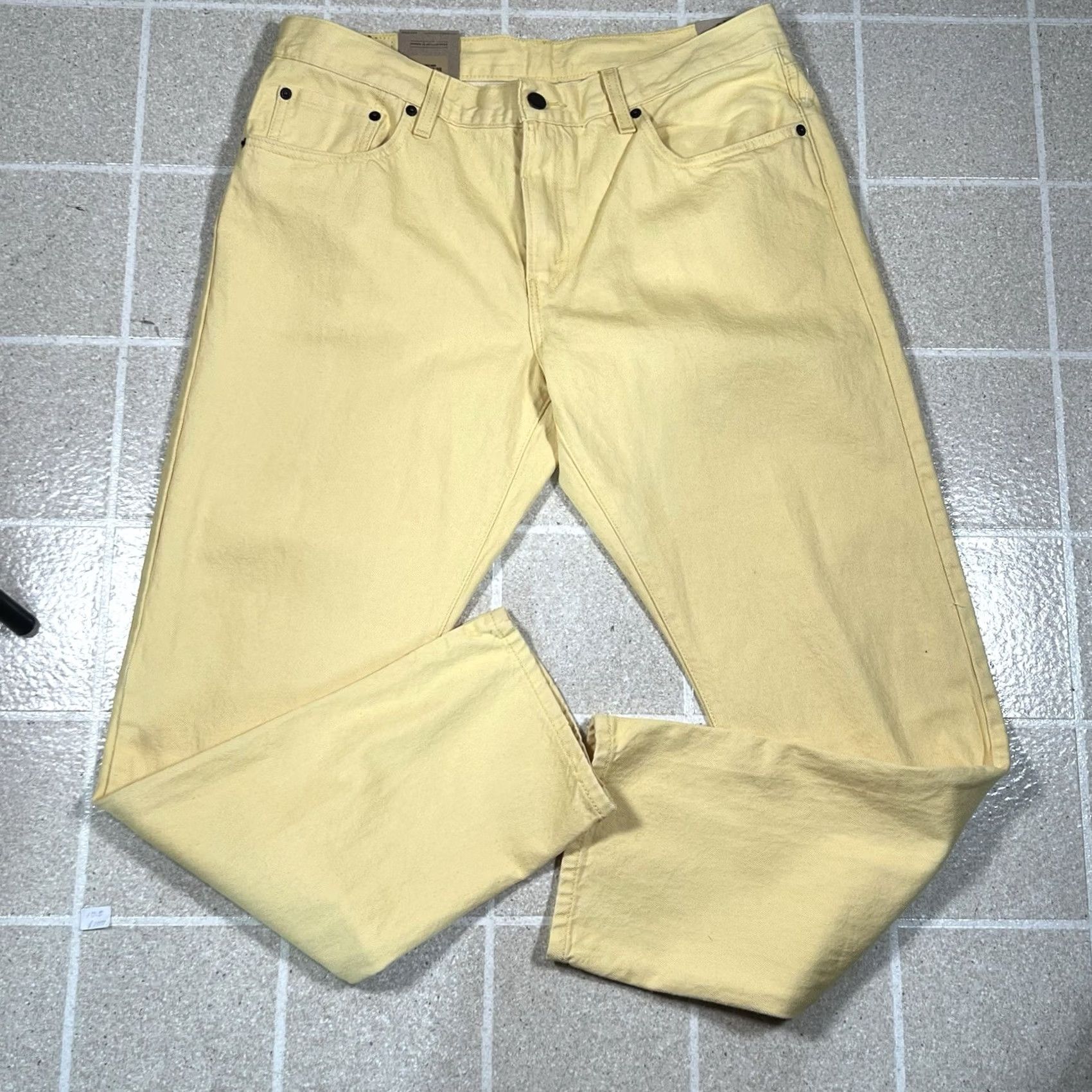 Levi's Levi’s Jeans Yellow Size 29x30 Womens Straight Denim Middy Mid Rise New With Tag Size 29" - 5 Thumbnail